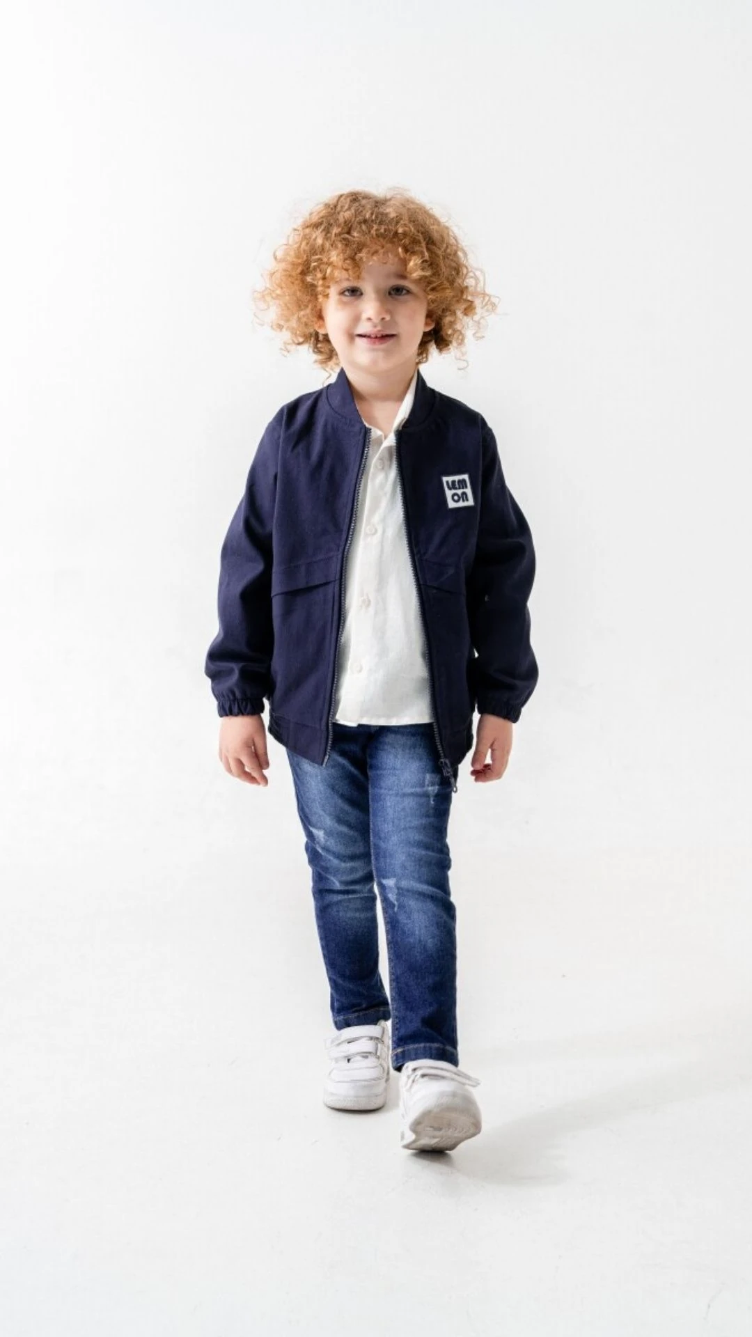 Önü Aplikeli Ceket Gömlek Pantolonlu 3lü Erkek Çocuk Takım