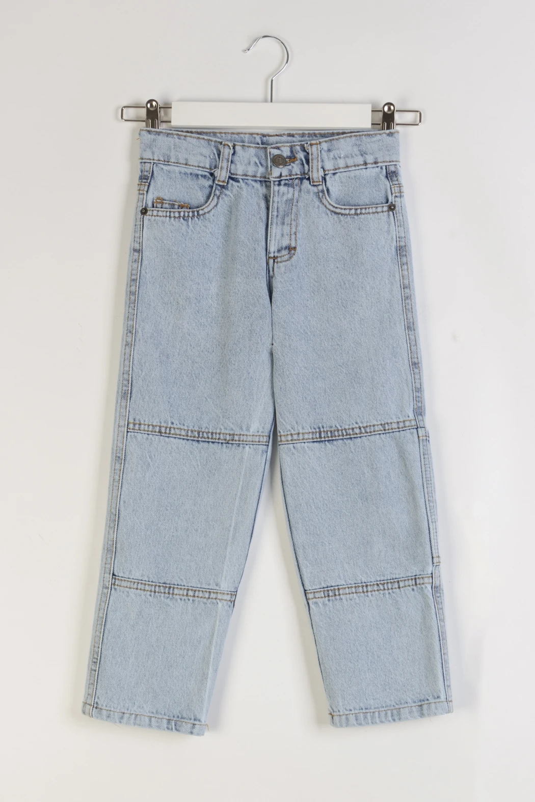 Yan Cepli Ayarlanabilir Belli Erkek Çocuk Kot Pantolon