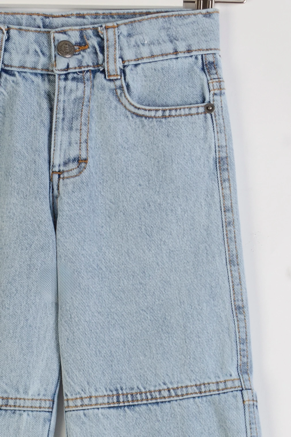 Yan Cepli Ayarlanabilir Belli Erkek Çocuk Kot Pantolon