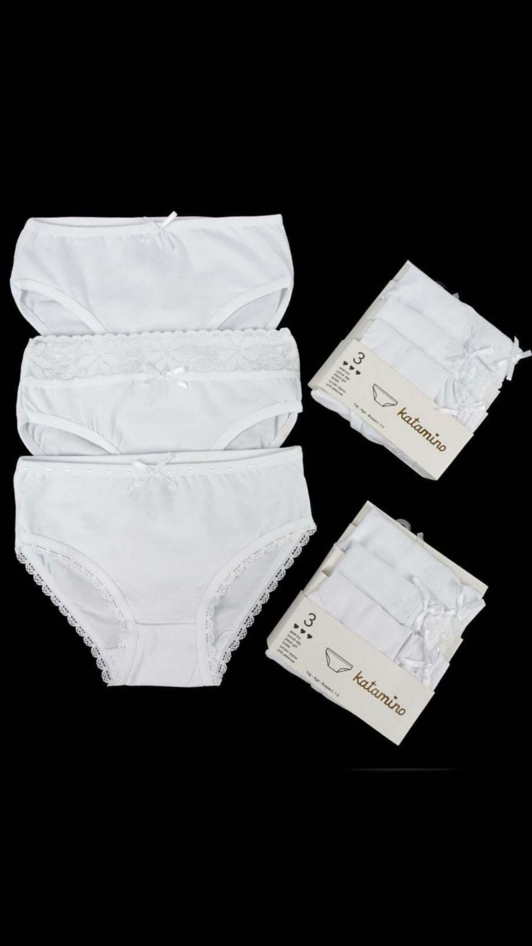 Classic Kız Çocuk Slip 3lü Set