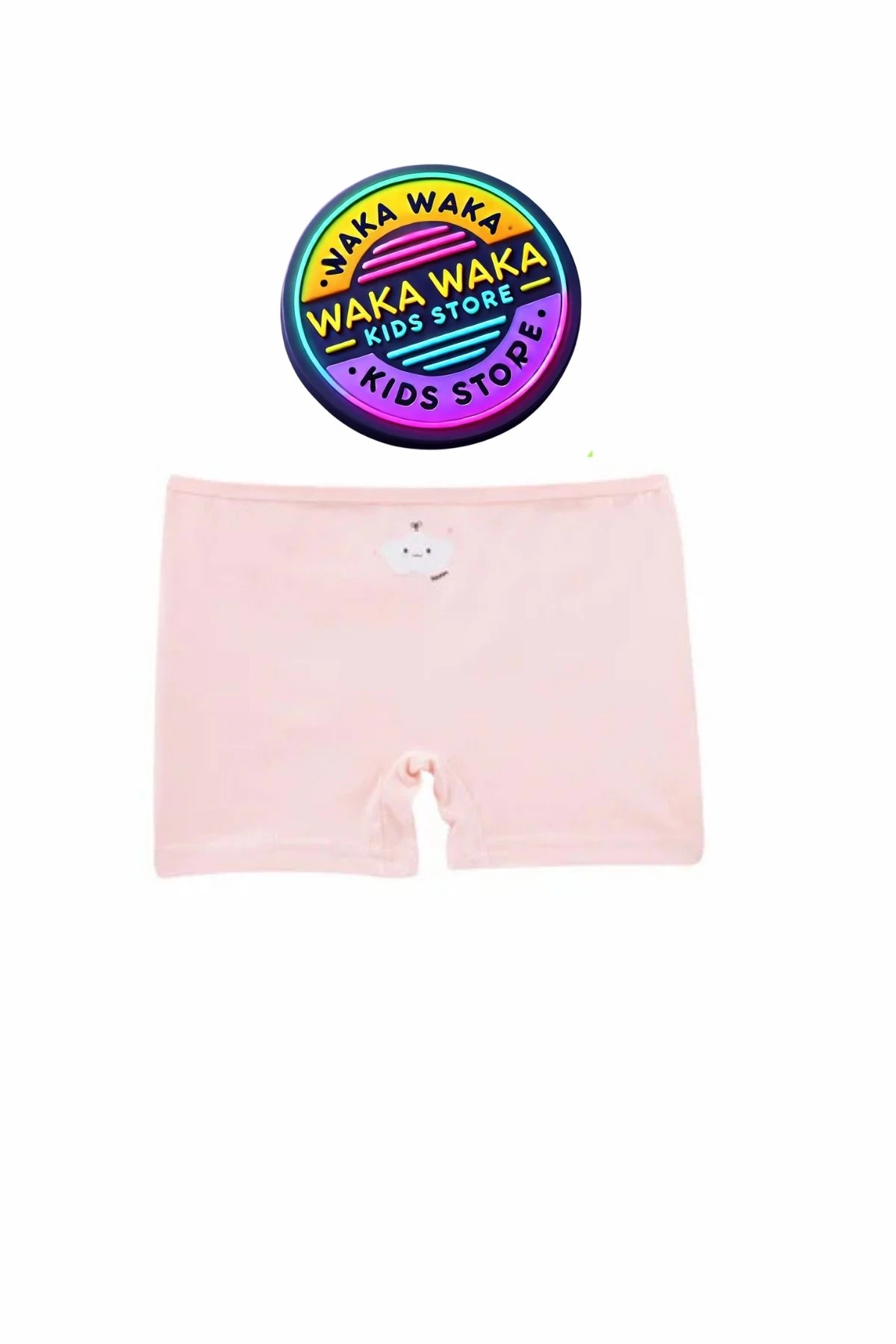 Kız Çocuk Pamuklu Boxer 6’lı Set – Bulut, Kedi, Çizgili Desen