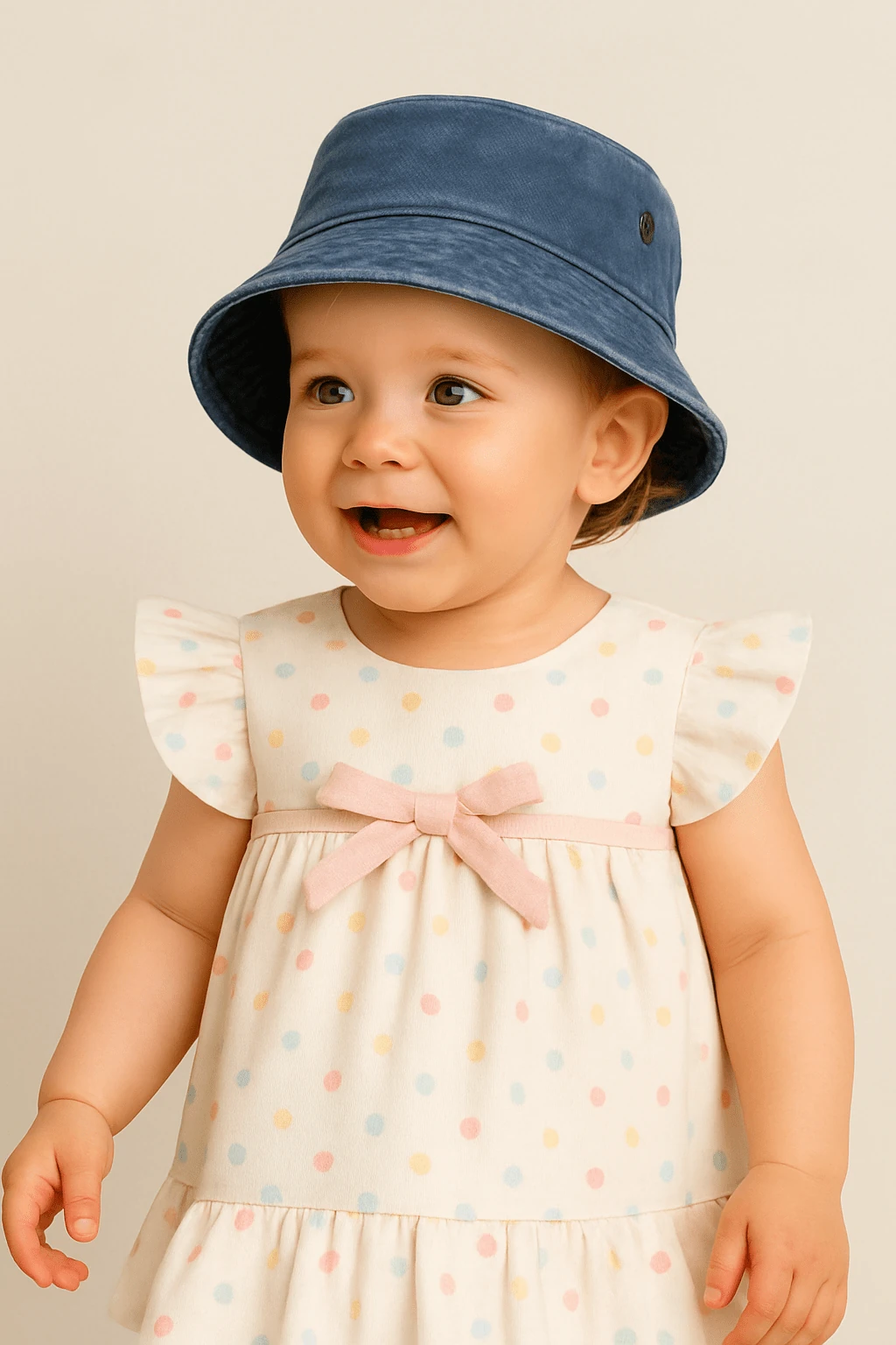 Yıkamalı Unisex Bebek Bucket Şapka