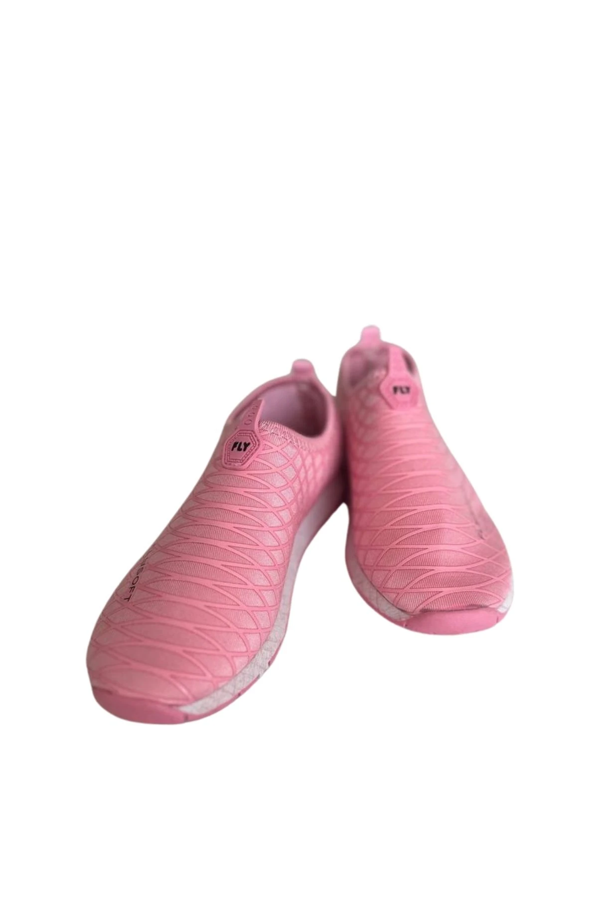Pembe Slip-On Kız Çocuk Spor Ayakkabı Hafif ve Konforlu