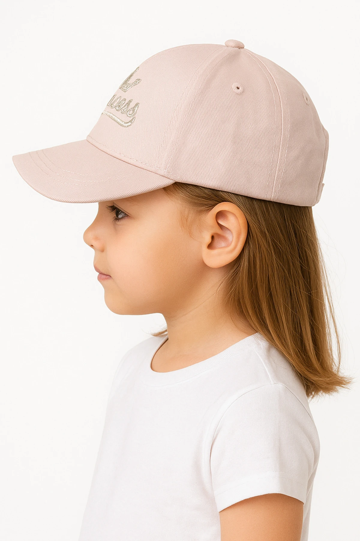 "princess" Taç Işlemeli Kız Bebek Şapka