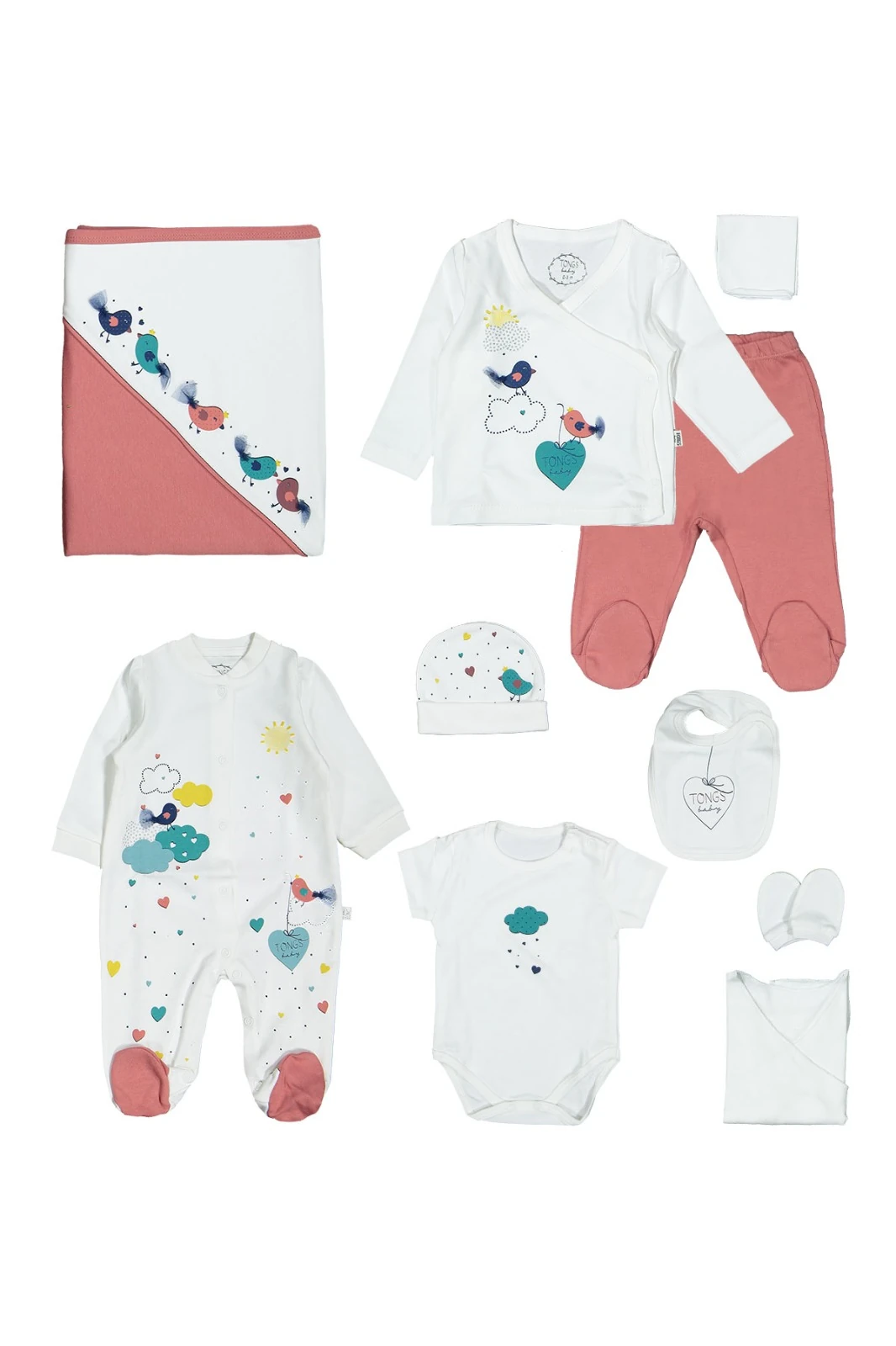 3312 BEBEK KIZ HASTANE ÇIKIŞI 10LU TONGS