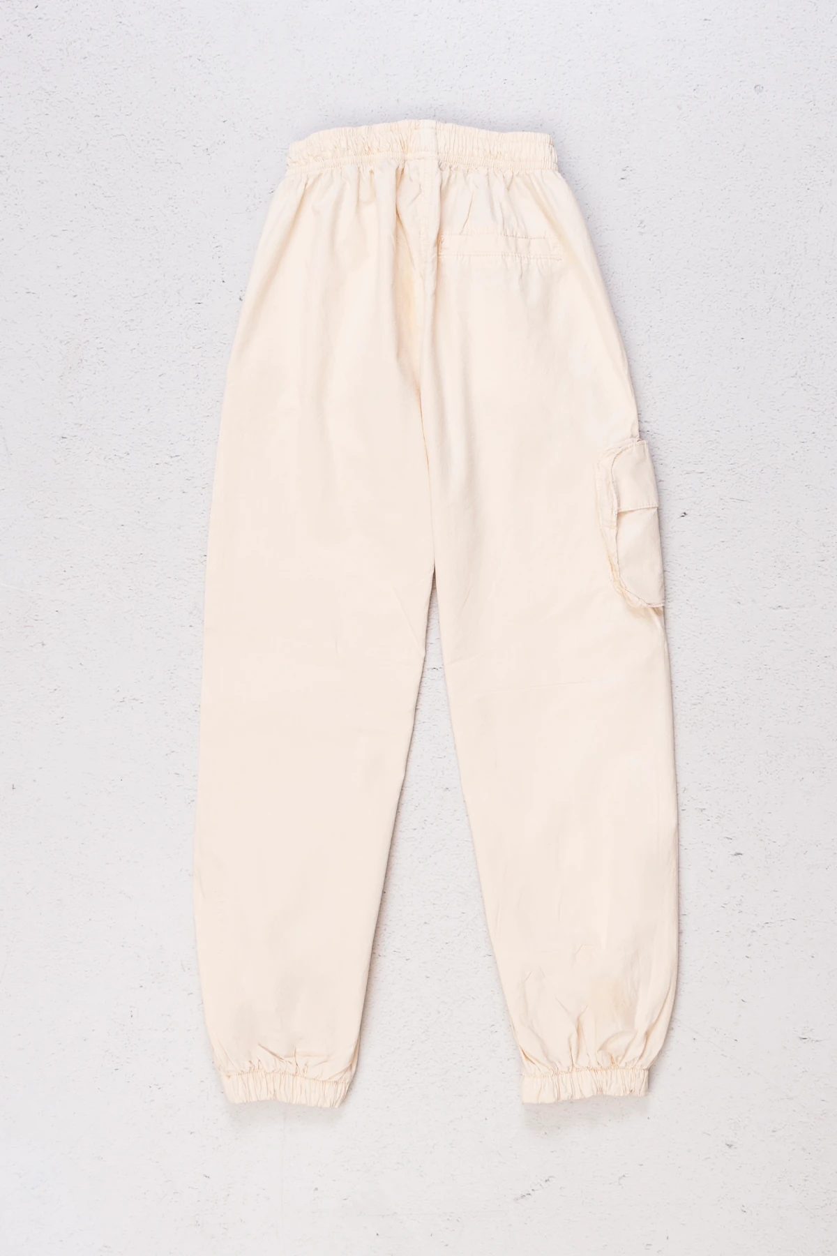 Beli Ve Bileği Büzgülü Kargo Kız Pantolon