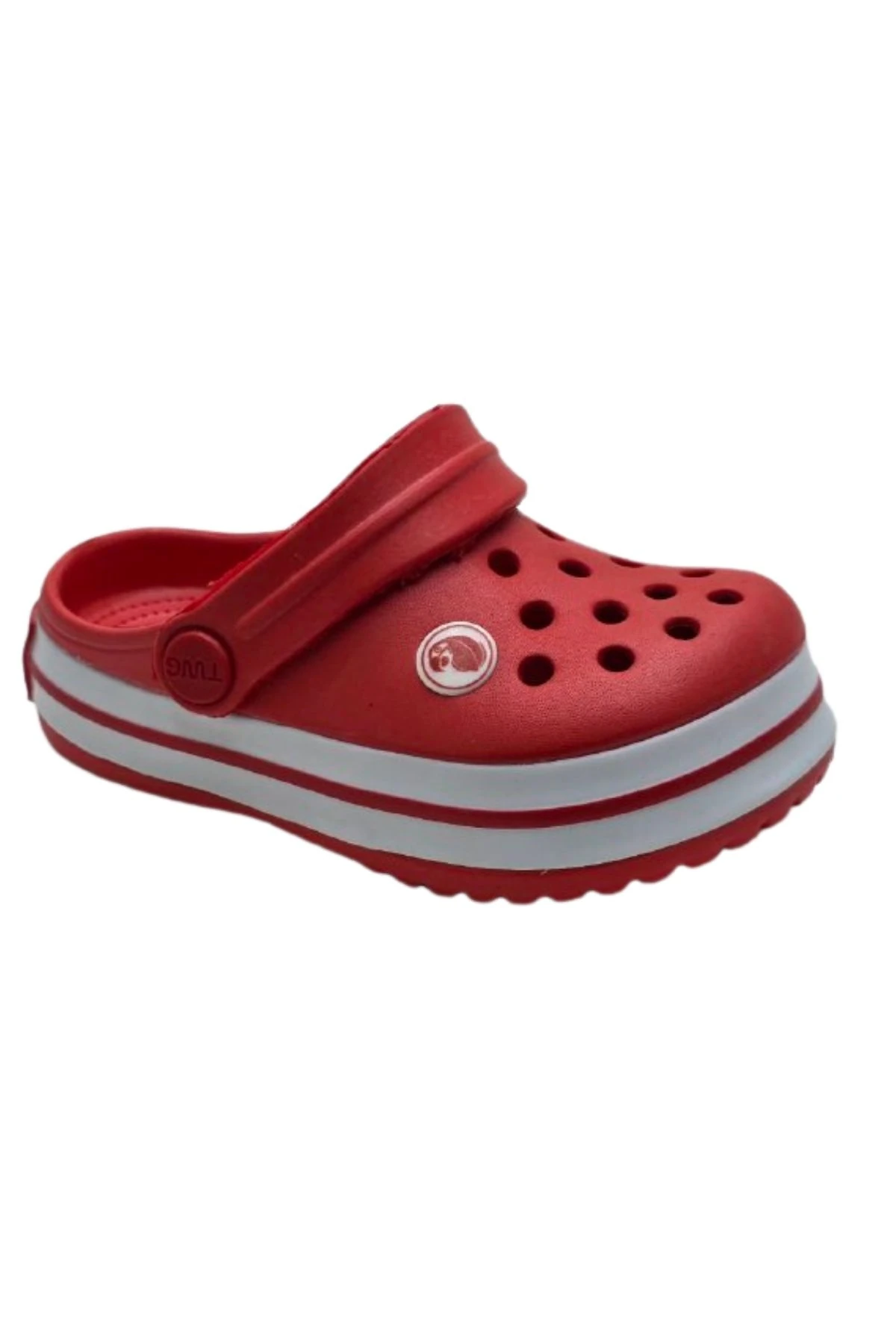 Kırmızı Beyaz Çizgili Çocuk Patik Terlik