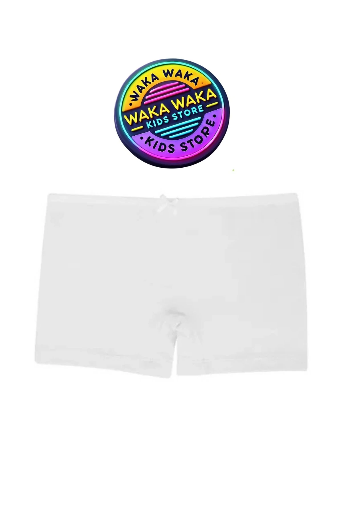 Kız Çocuk 3’lü Beyaz Boxer Seti – Dantelli ve Taş Detaylı Rahat İç Çamaşırı