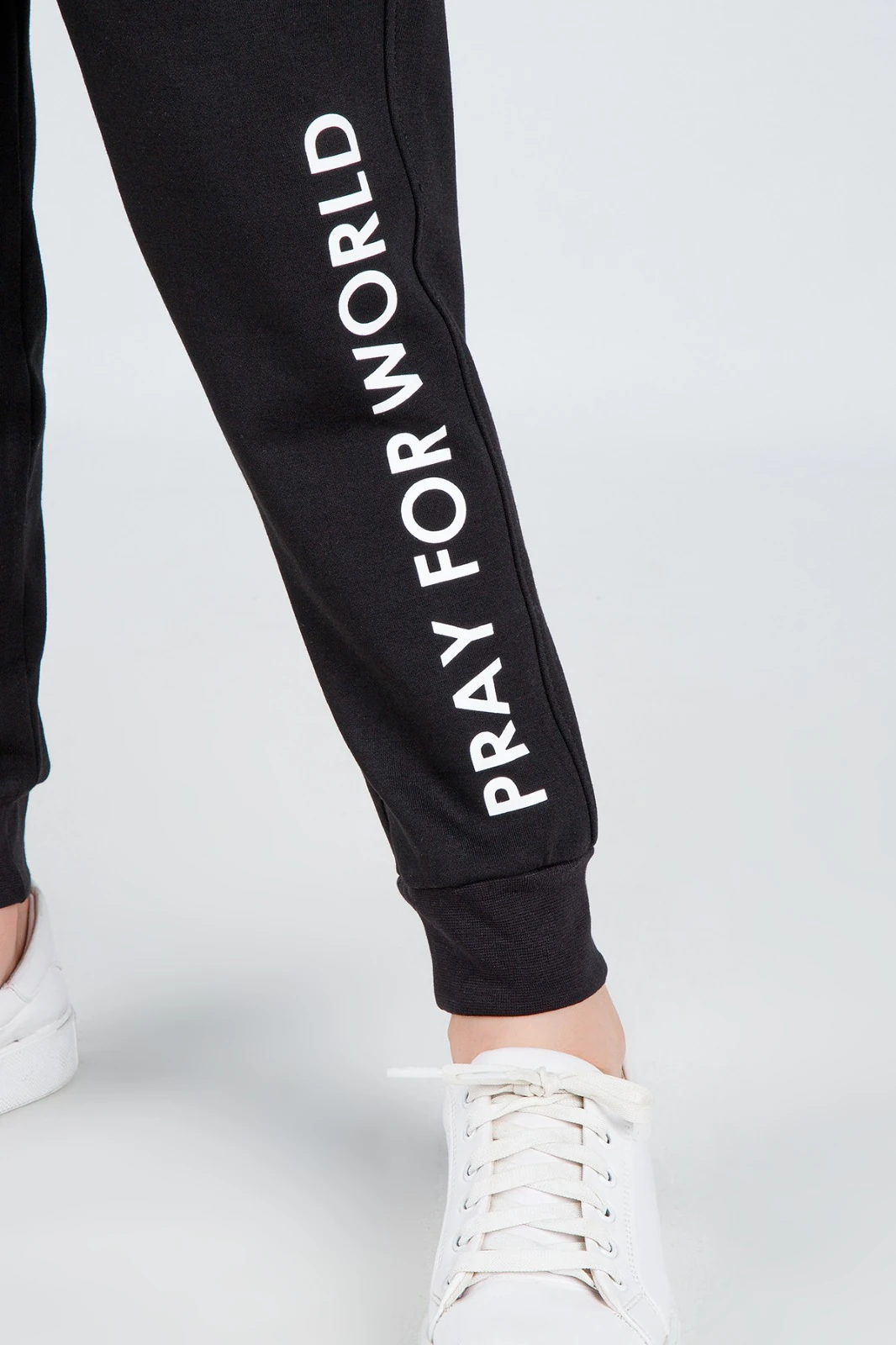 Paçası Baskılı Beli Lastikli Cepli Erkek Çocuk Eşofman Altı