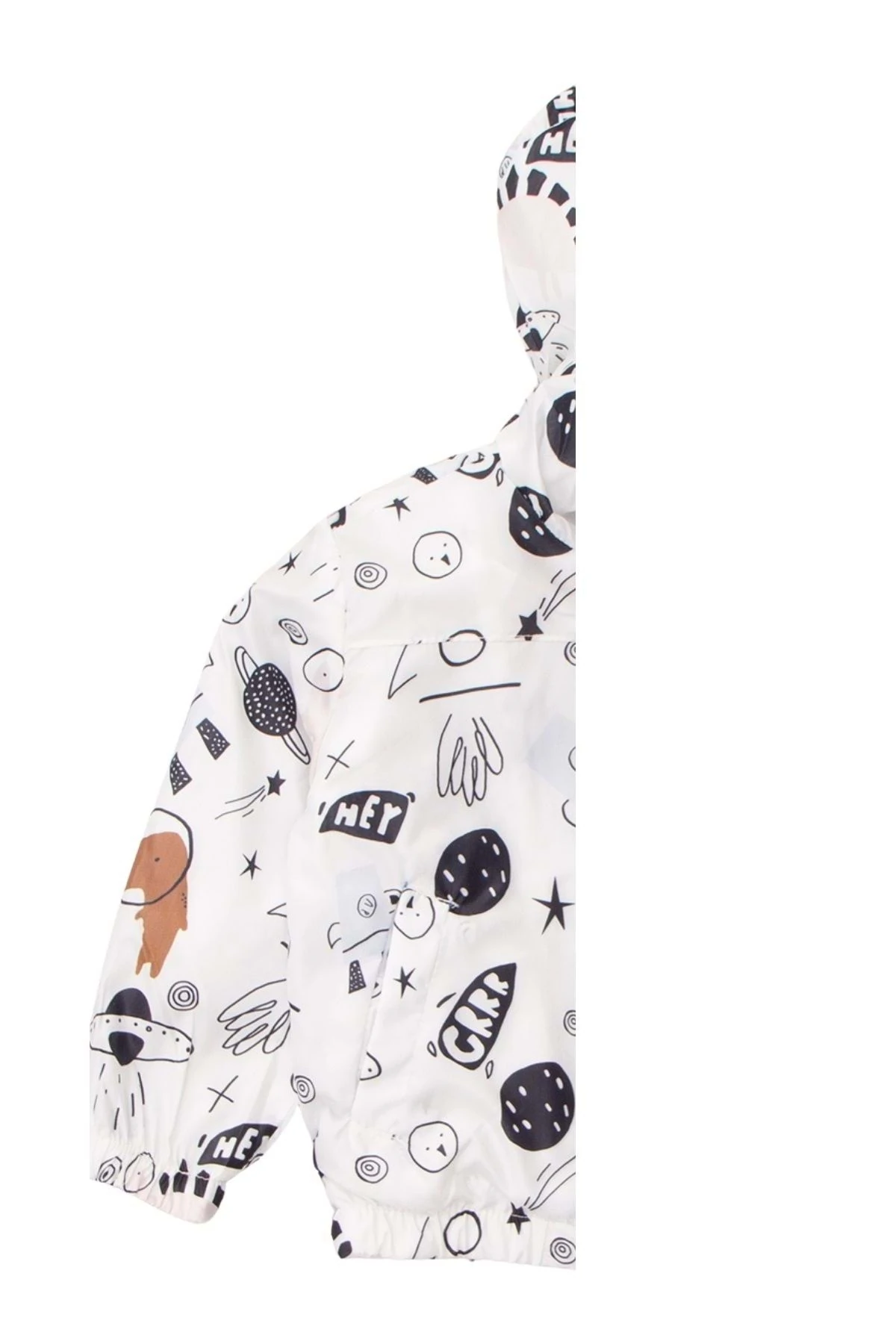 Beli Lastikli Femuar Kapamalı Kapüşonlu Erkek Çocuk Yağmurluk- 3 YAŞ