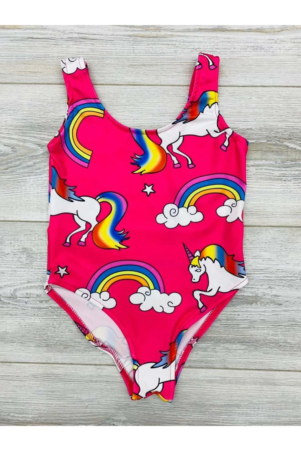 Hopi Kids Çocuk Kız Mayo Uni- Pembe - 2-3 Yaş