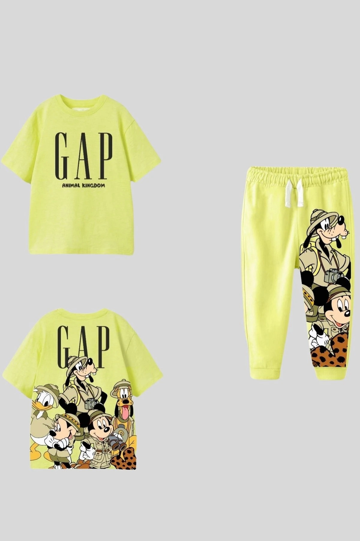 Önü Arkası Baskılı Bisiklet Yaka Alt Üst Takım