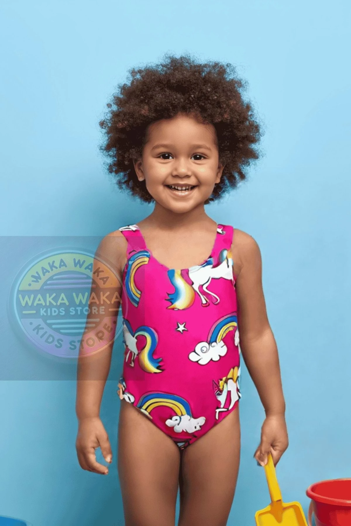 Hopi Kids Çocuk Kız Mayo Uni- Pembe - 2-3 Yaş