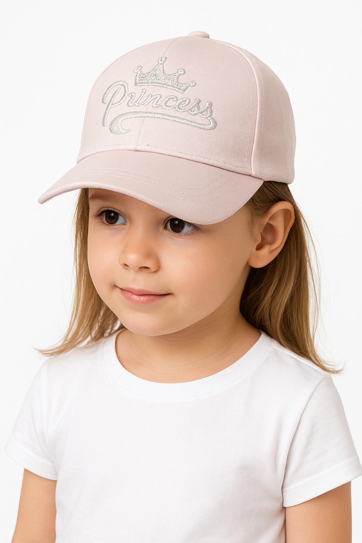 "princess" Taç Işlemeli Kız Bebek Şapka