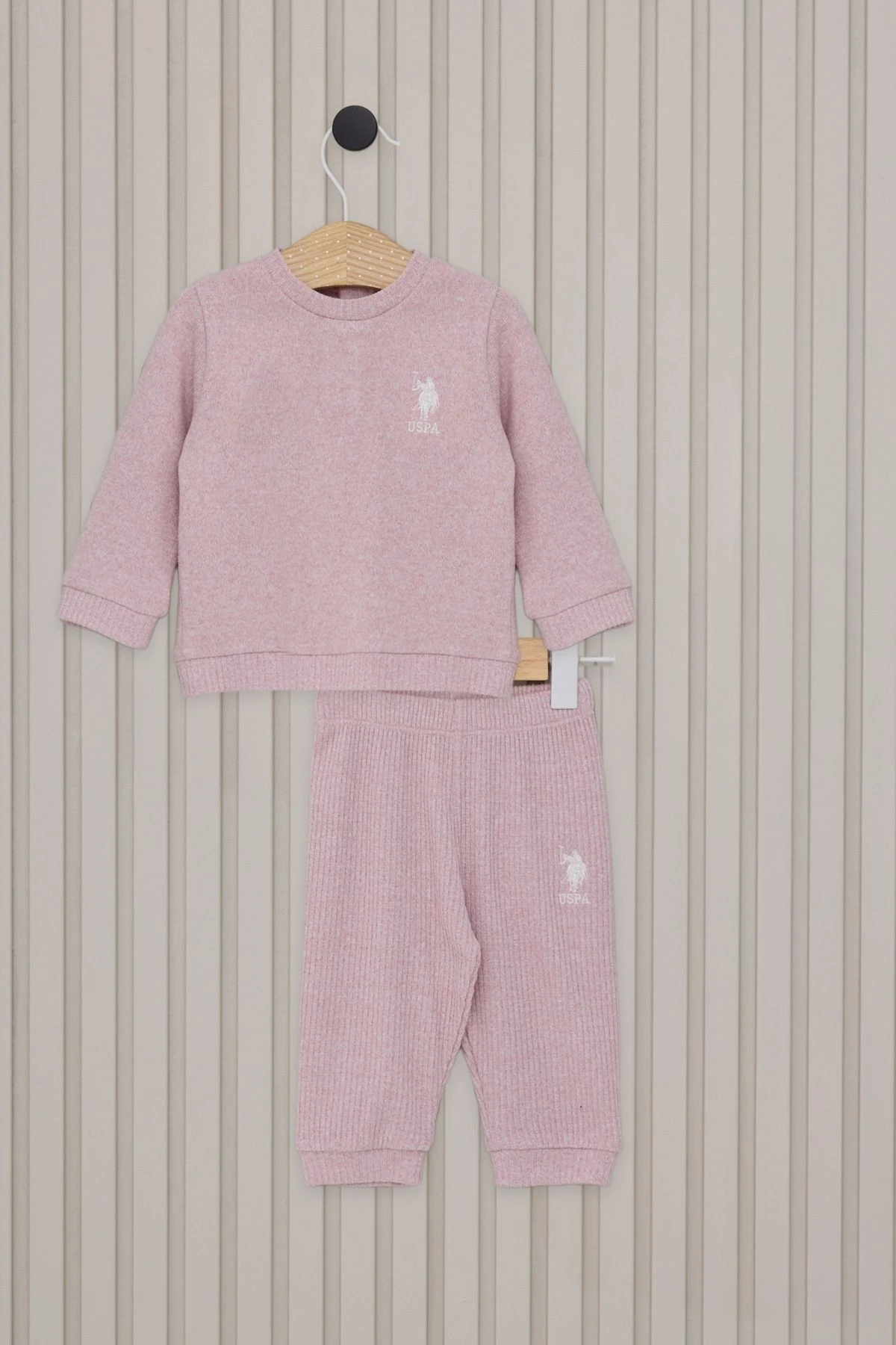 Önü Nakışlı Arkadan Çıtçıt Kapamalı Taytlı Kız Çocuk Takım