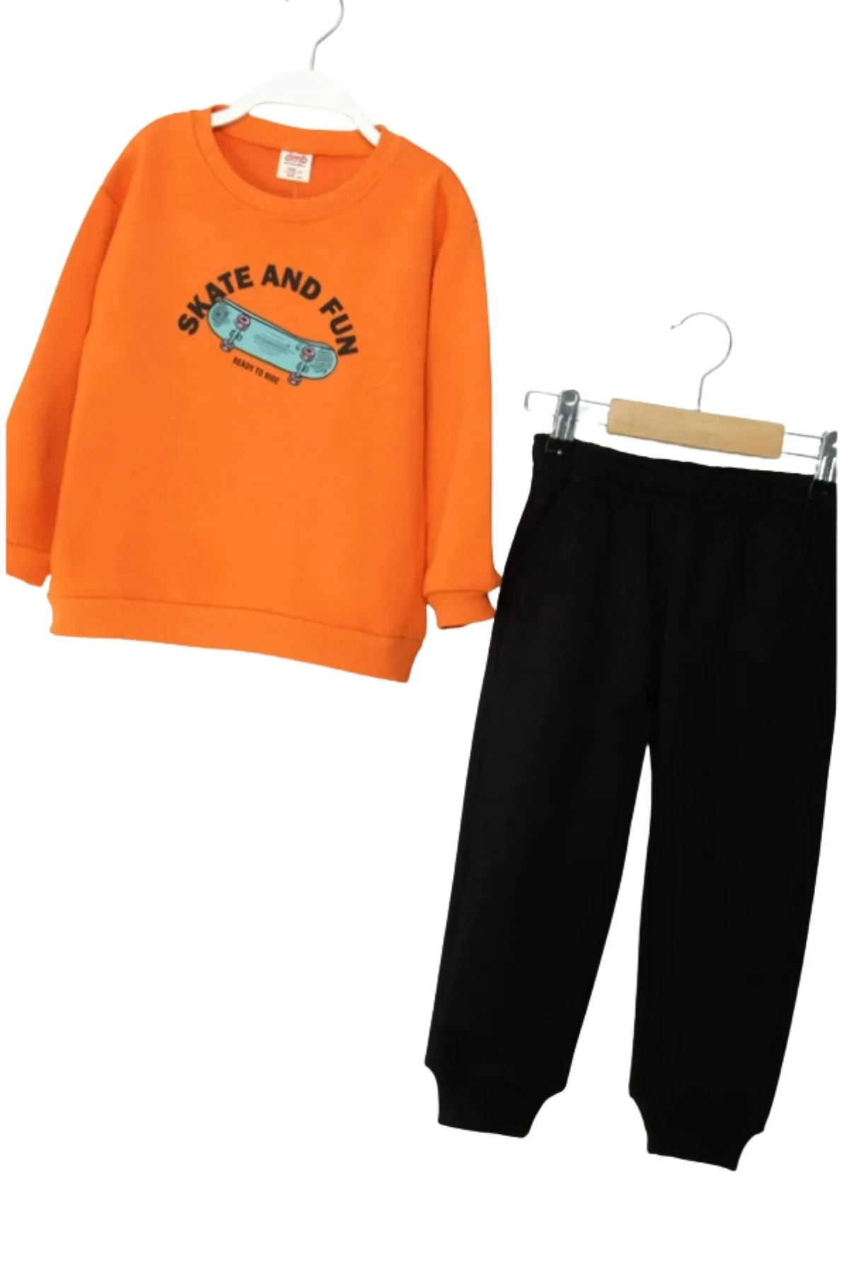 Erkek Çocuk Baskılı Sweatshirt ve Eşofman Altı Takım