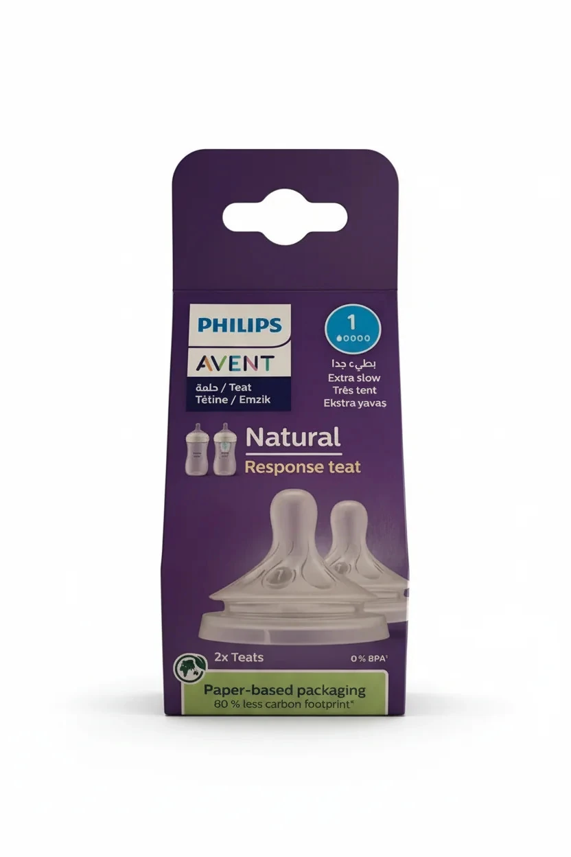 Philips Avent Natural Response Emzik No:1 | Yenidoğan Ekstra Yavaş Akış 2’li