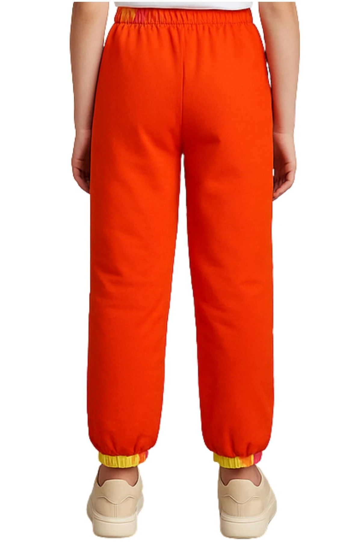 Önü Baskılı Paraşüt Kumaş Polar Garnülü Astarlı Kız Çocuk Eşofman Tek Alt