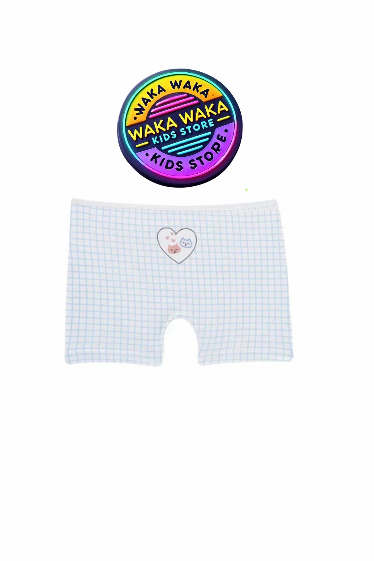 Kız Çocuk Pamuklu Boxer 6’lı Set – Bulut, Kedi, Çizgili Desen