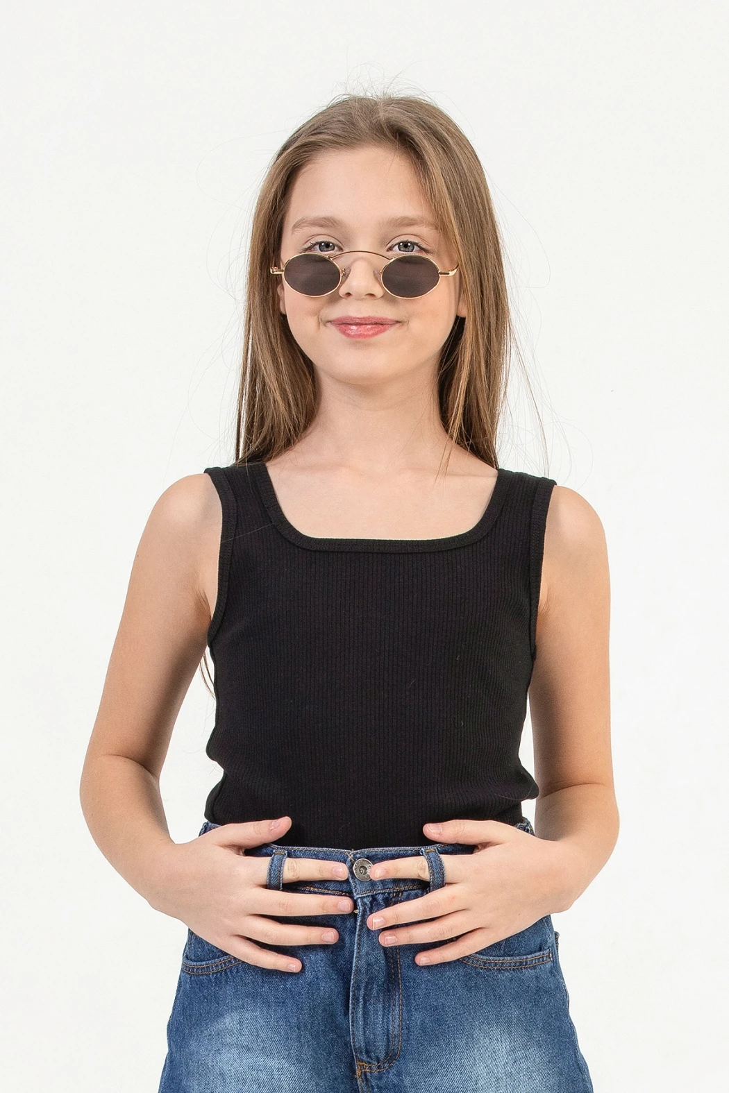 İnce Fitilli Kalın Askılı Kız Çocuk Body