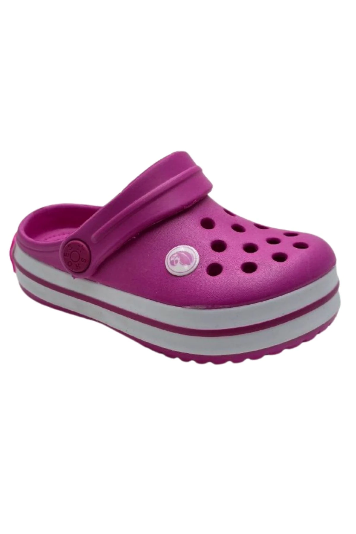 Pembe Beyaz Çizgili Çocuk Patik Terlik