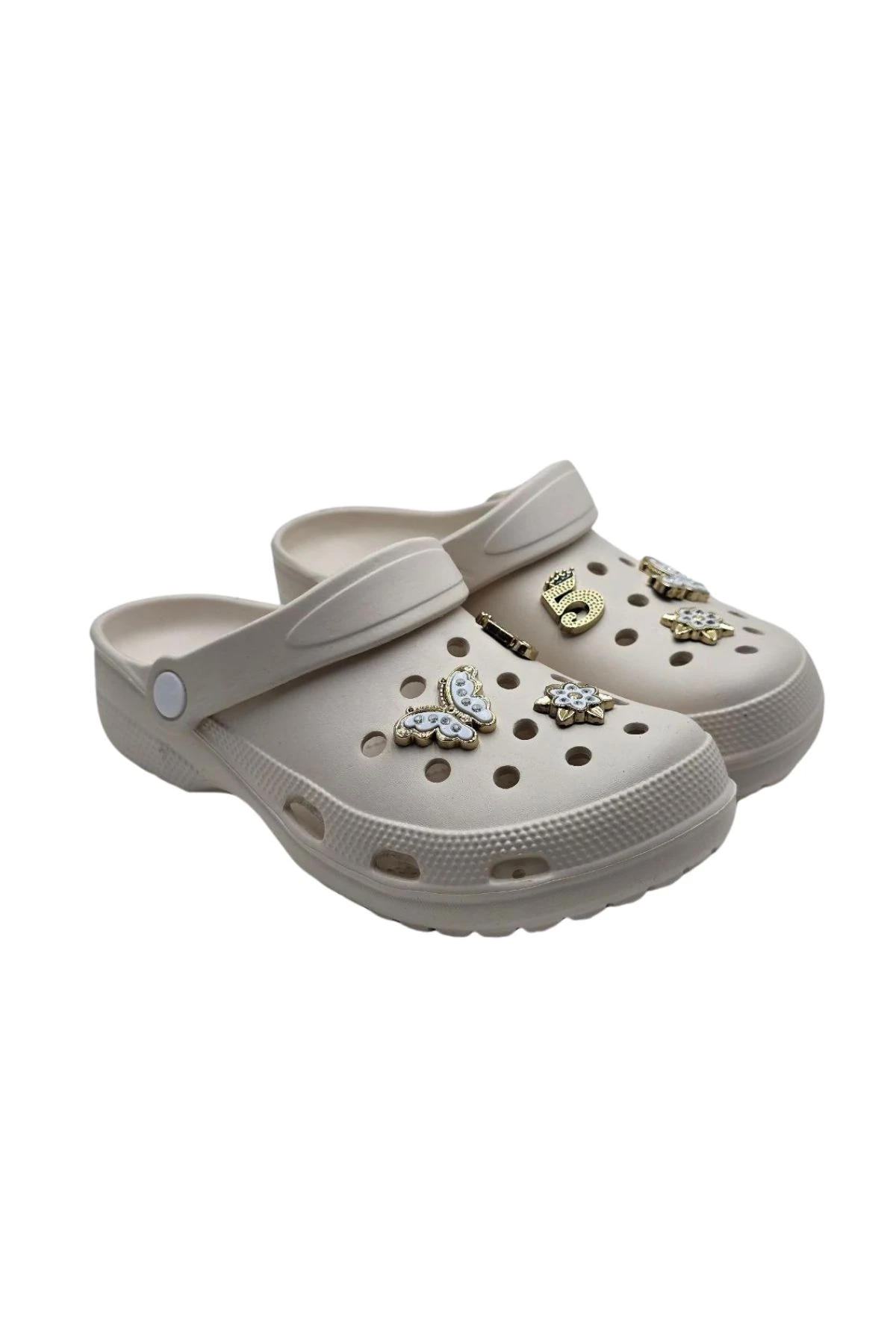 Figürlü Bej Çocuk Terlik