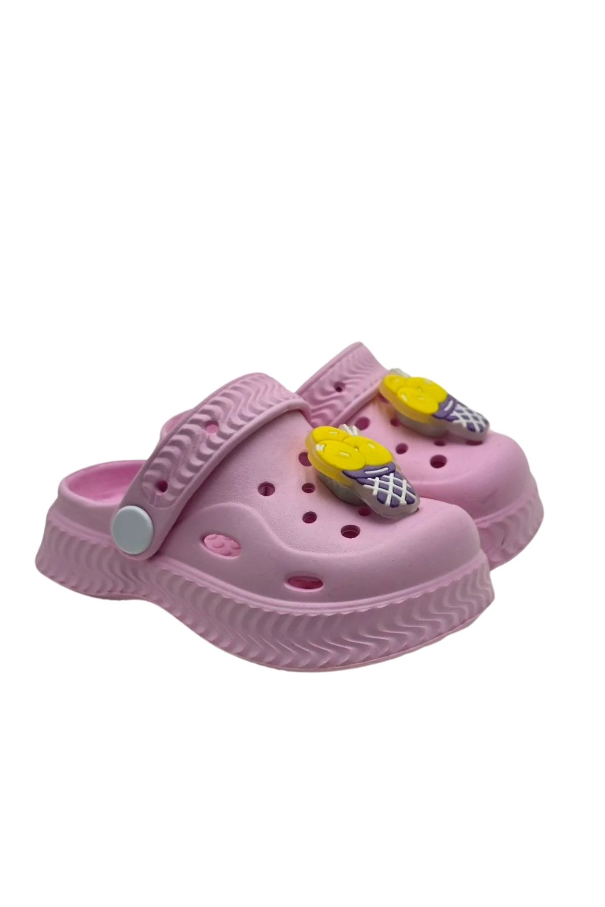 Dondurma Figürlü Pembe Çocuk Terlik