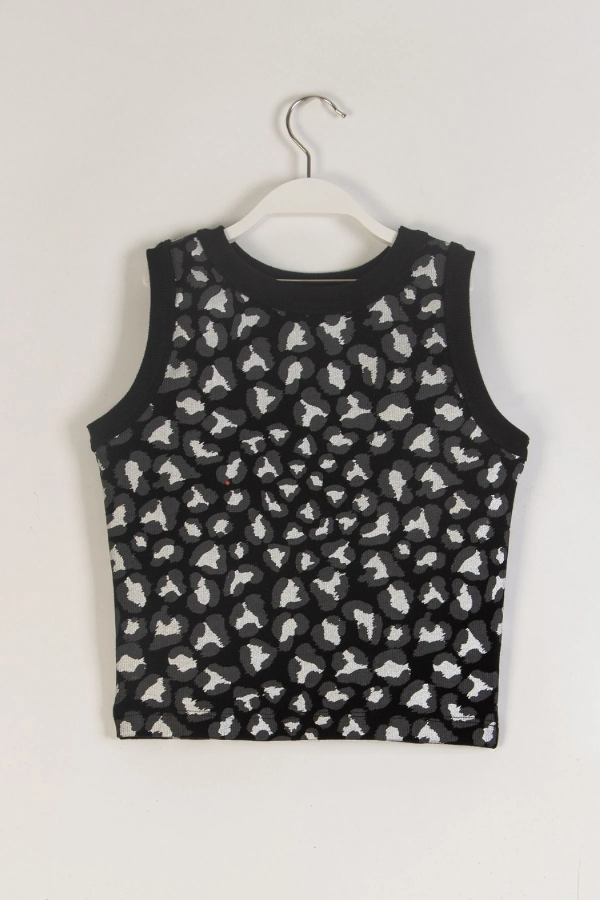 Leopar Baskılı Kalın Askılı Kız Çocuk Bady