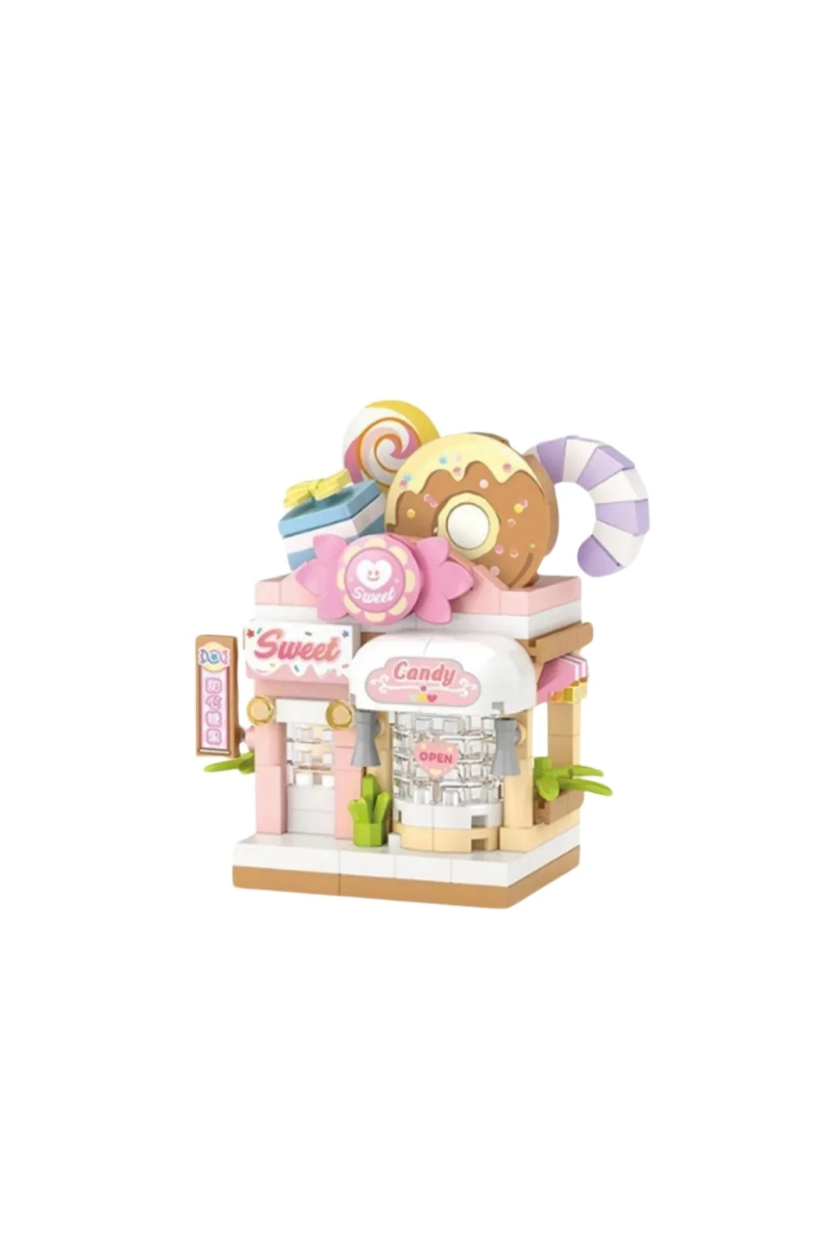 Sevimli Şeker Dükkanı Mini Mikro Blok Yapım Seti (6+ Yaş)