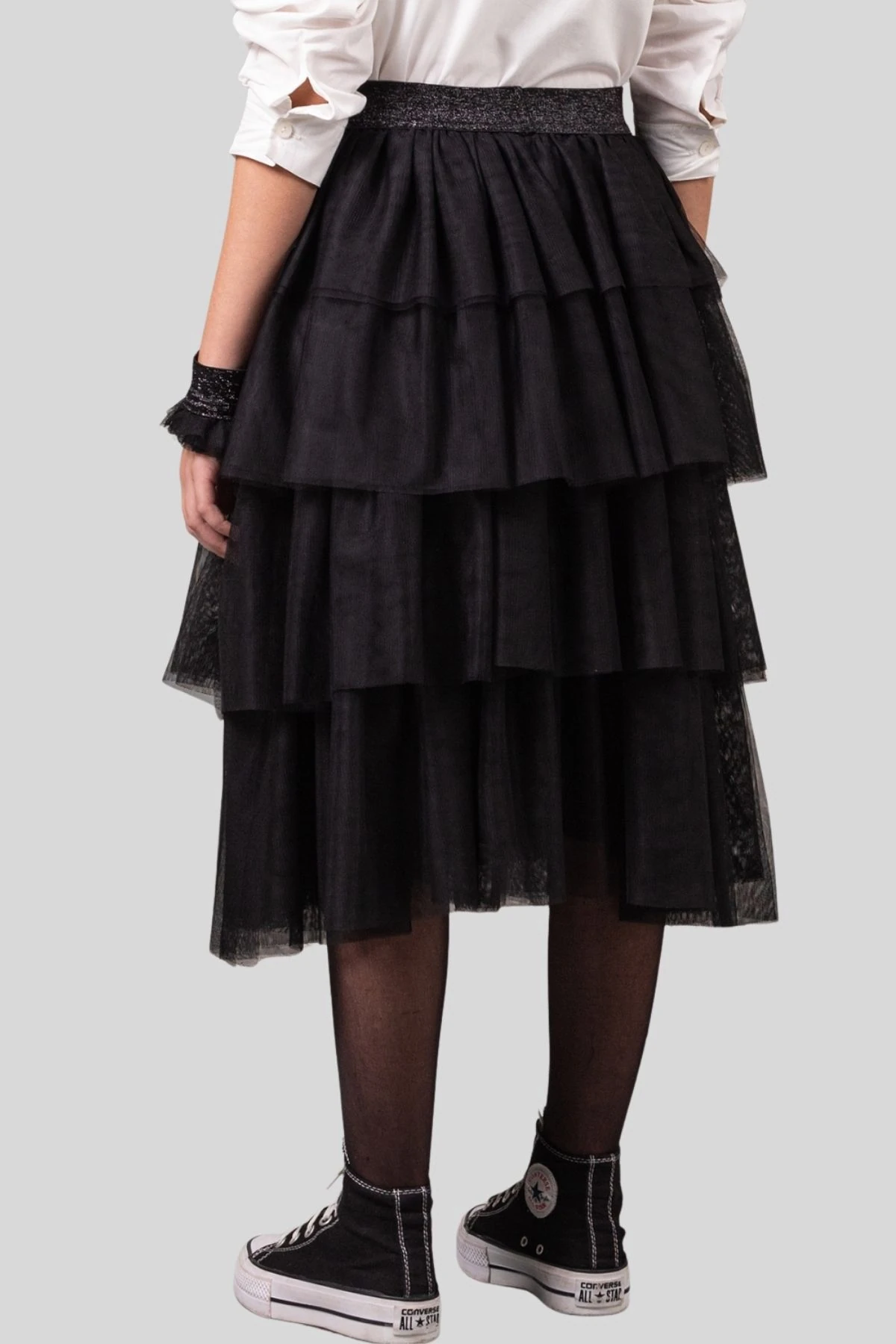 Kat Kat Tül  Uzun Kız Çocuk Etek