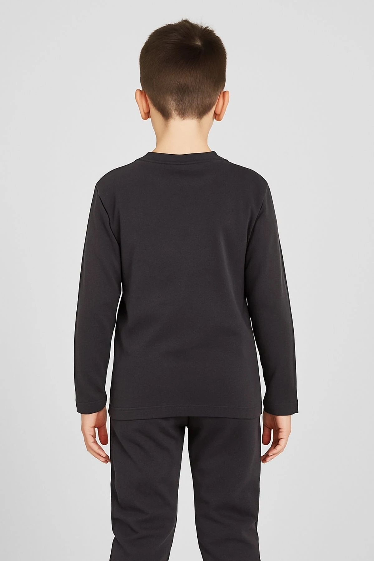 Erkek Çocuk Eşofman Takımı – Uzun Kollu Baskılı Sweatshirt & Rahat Jogger Alt