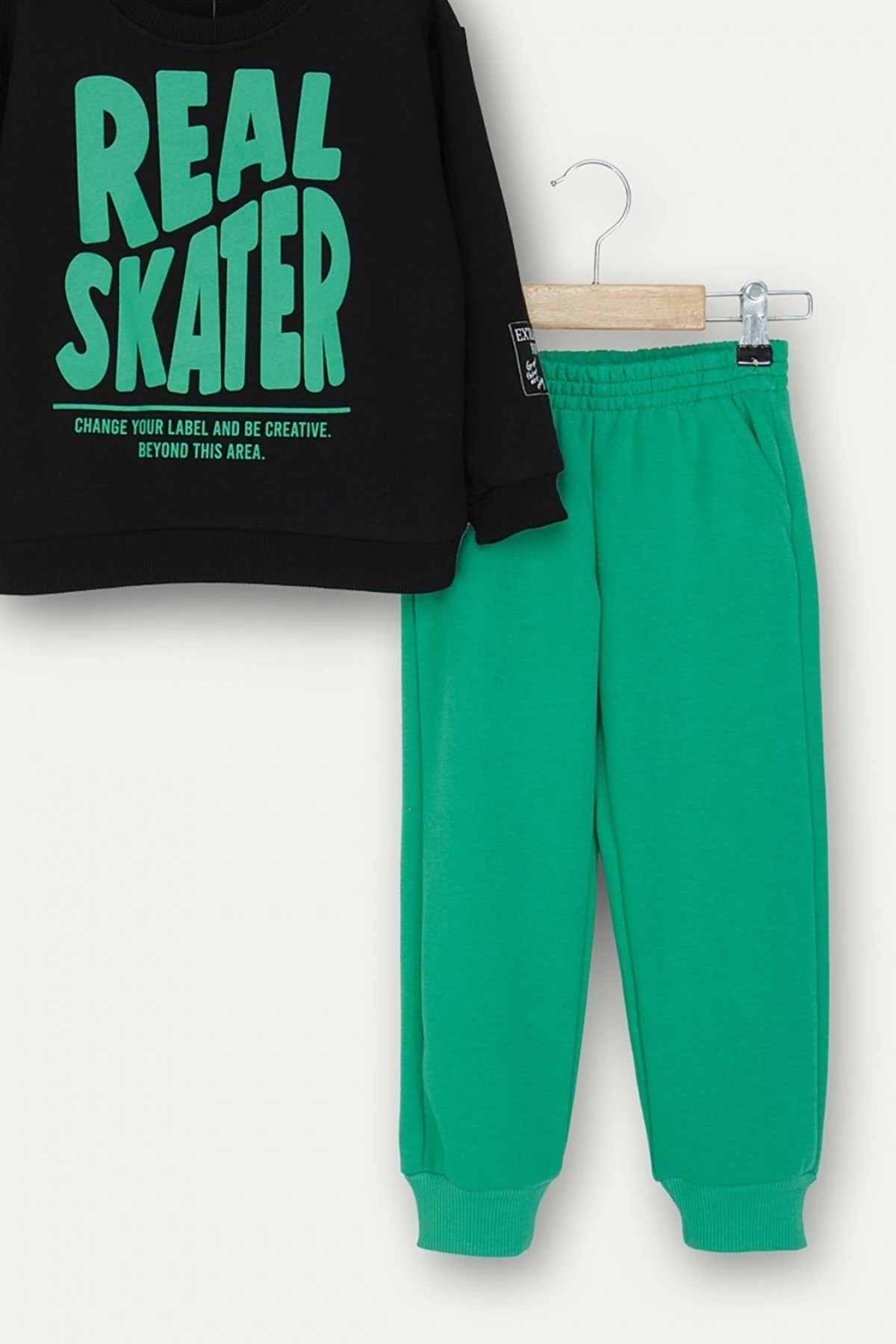 Erkek Çocuk Real Skater Baskılı Eşofman Takımı