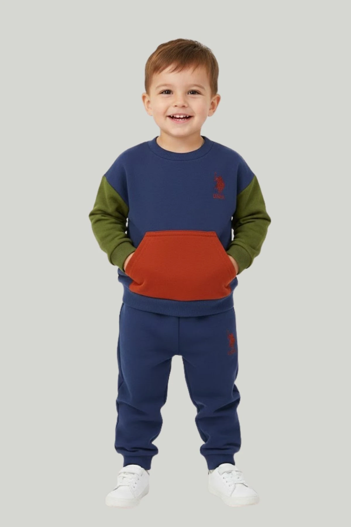 Kanguru Cepli Erkek Bebek Eşofman Takım