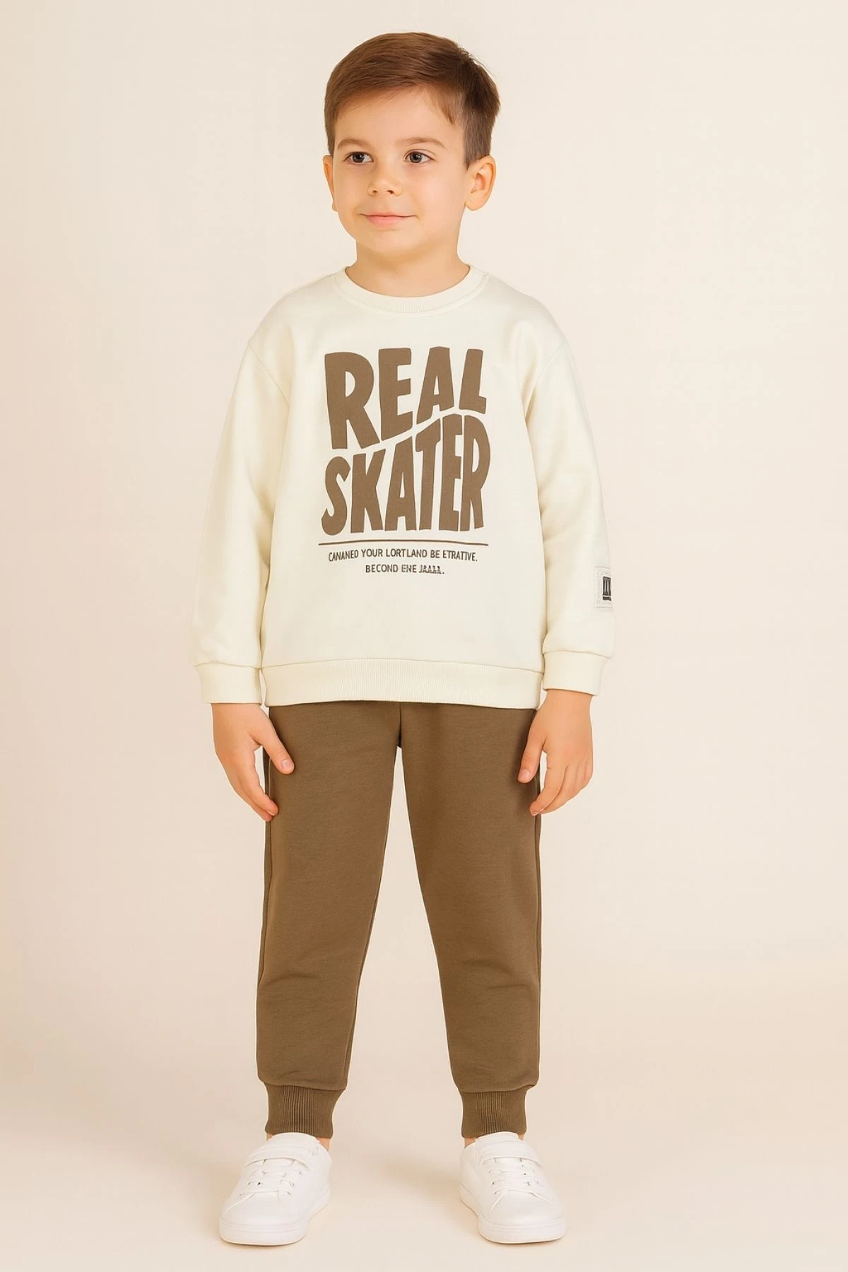 Erkek Çocuk Real Skater Baskılı Eşofman Takımı