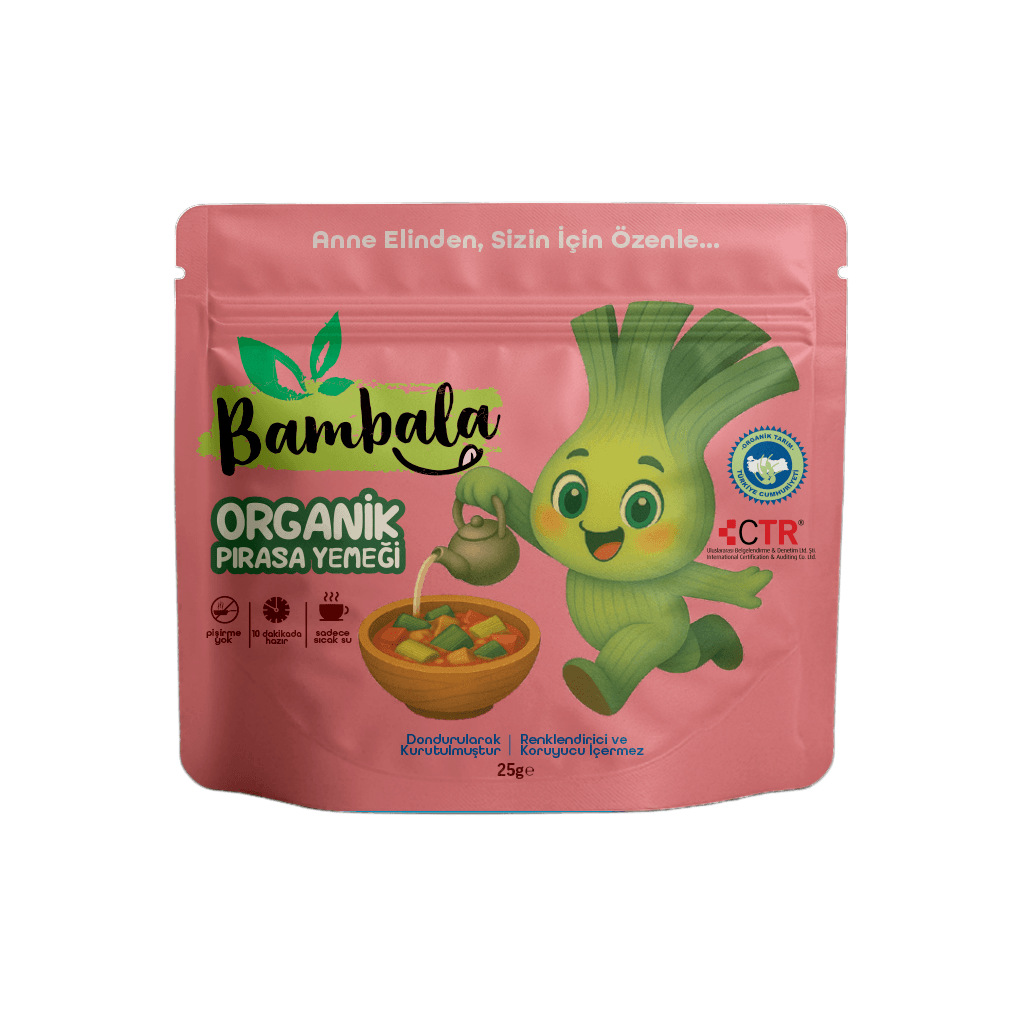 Bambala 10 Dakika Organik Pırasa Yemeği 25 g