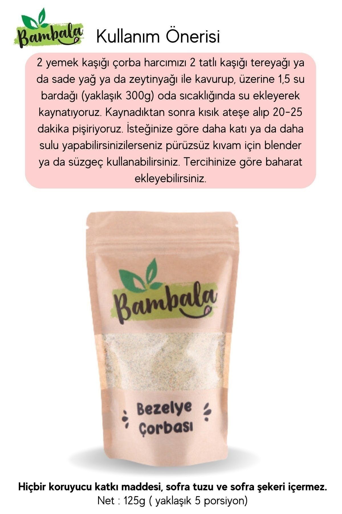 4'lü Çorba Paketi (Balkabaklı sebze çorbası, Pırasa, Kereviz ve bezelye çorbası) (4x 125g) -Katkısız