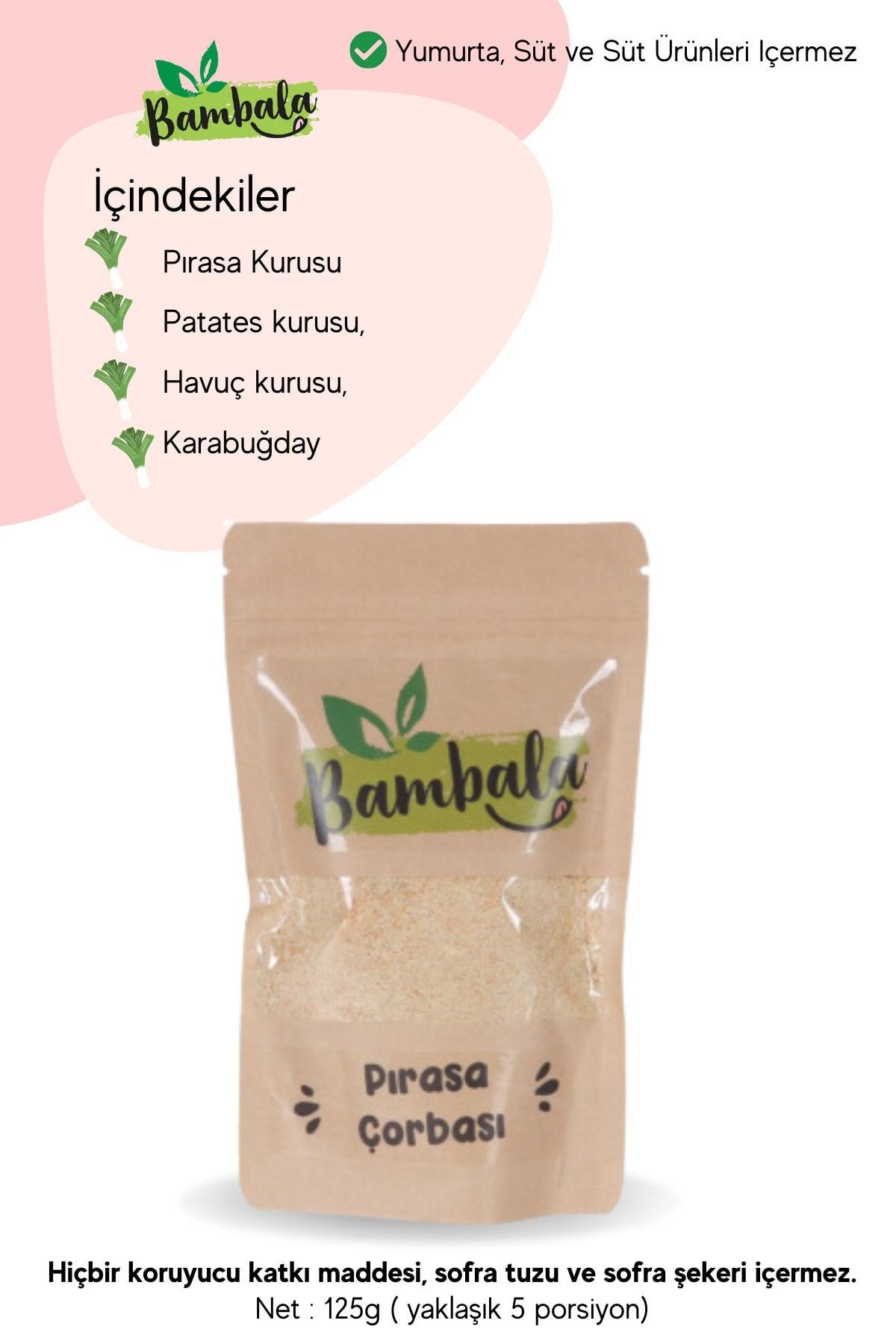 Pırasa Çorbası (125G)-Katkısız
