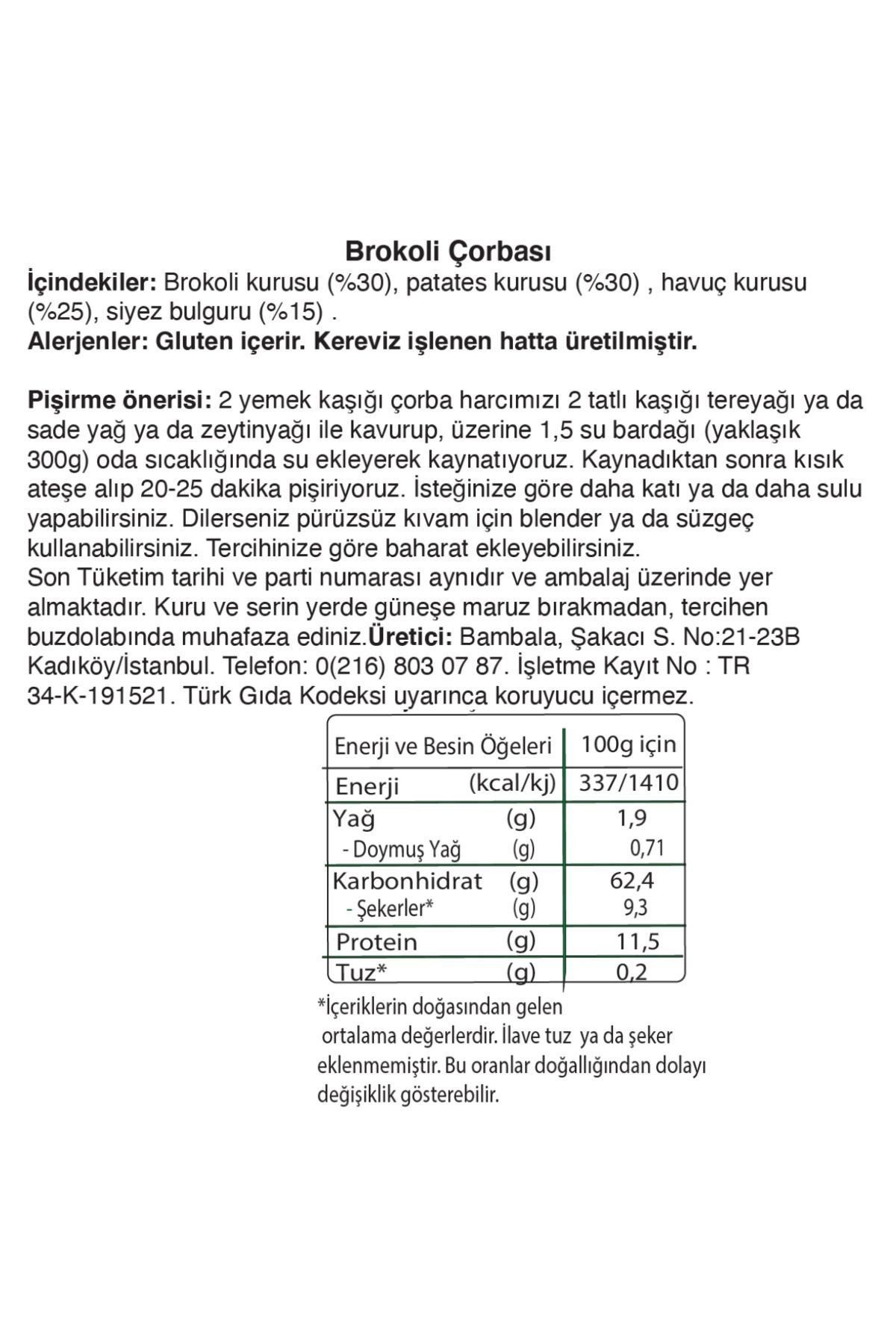 Brokoli Çorbası (125G)-Katkısız