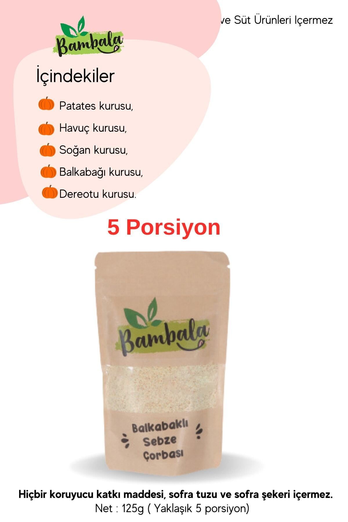 Balkabaklı Sebze Çorbası ( 125g) -Katkısız
