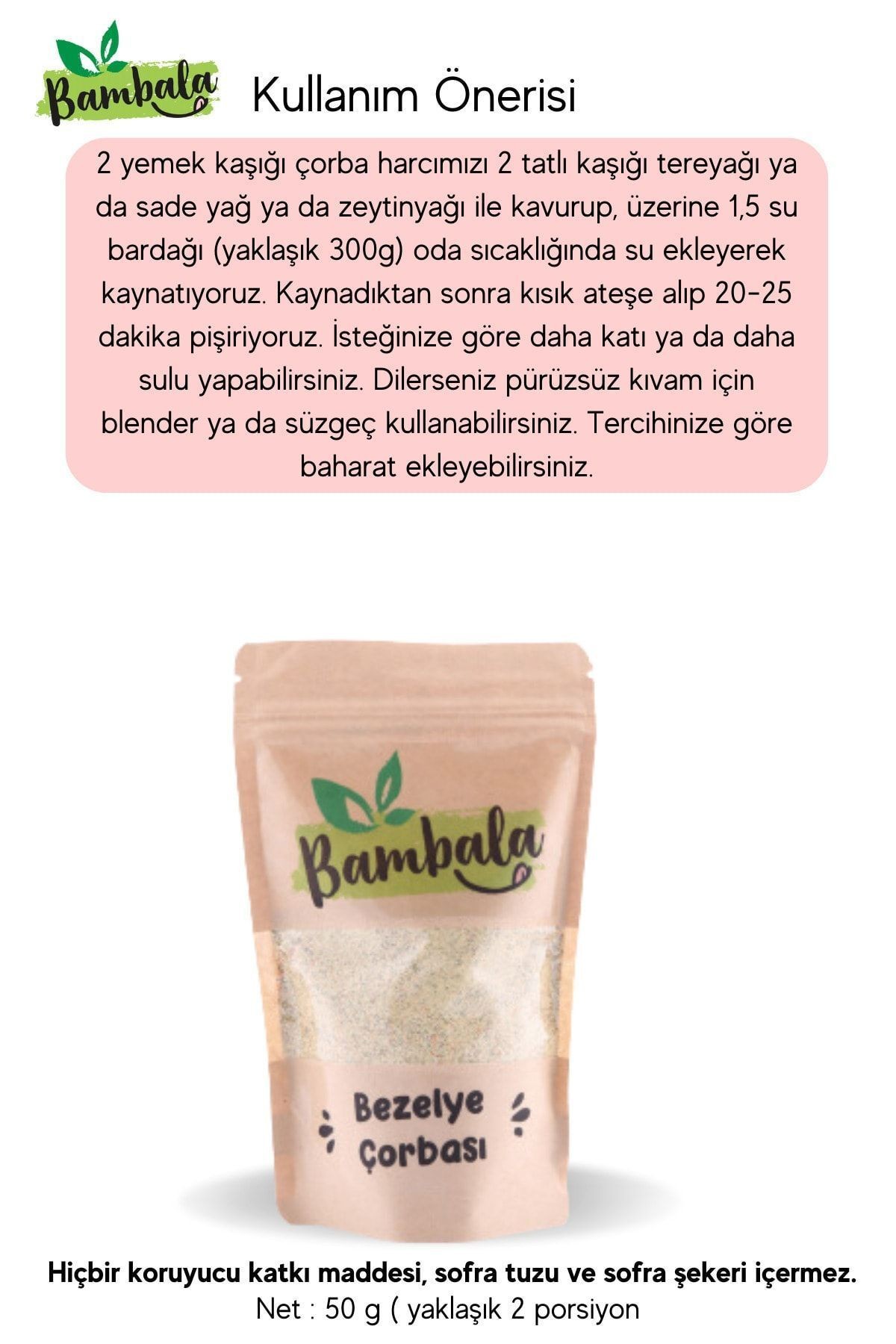 Haftalık 3'lü Çorba Paketi ( 3x50g)Brokoli, Kereviz ve Bezelye çorbası-Katkısız