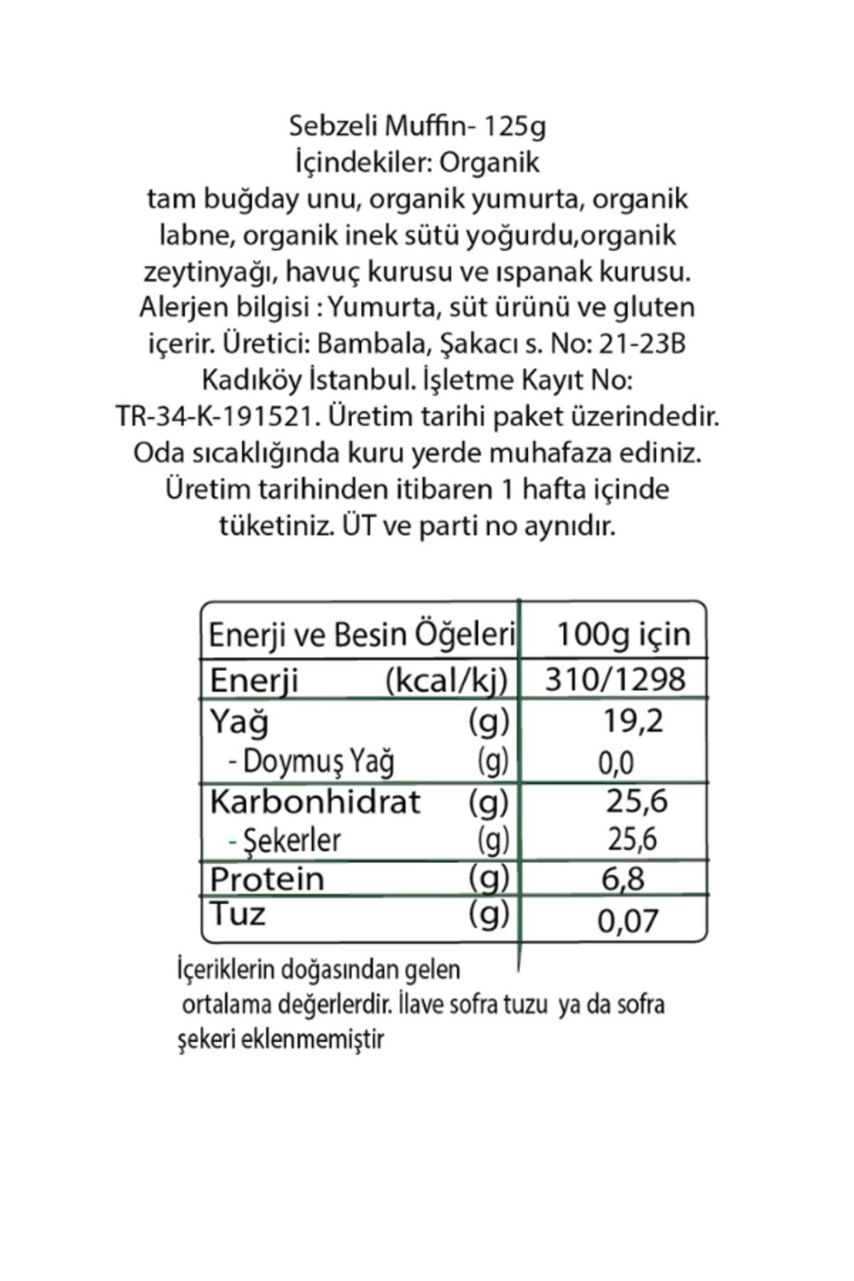 Sebzeli Muffin Kek 125g