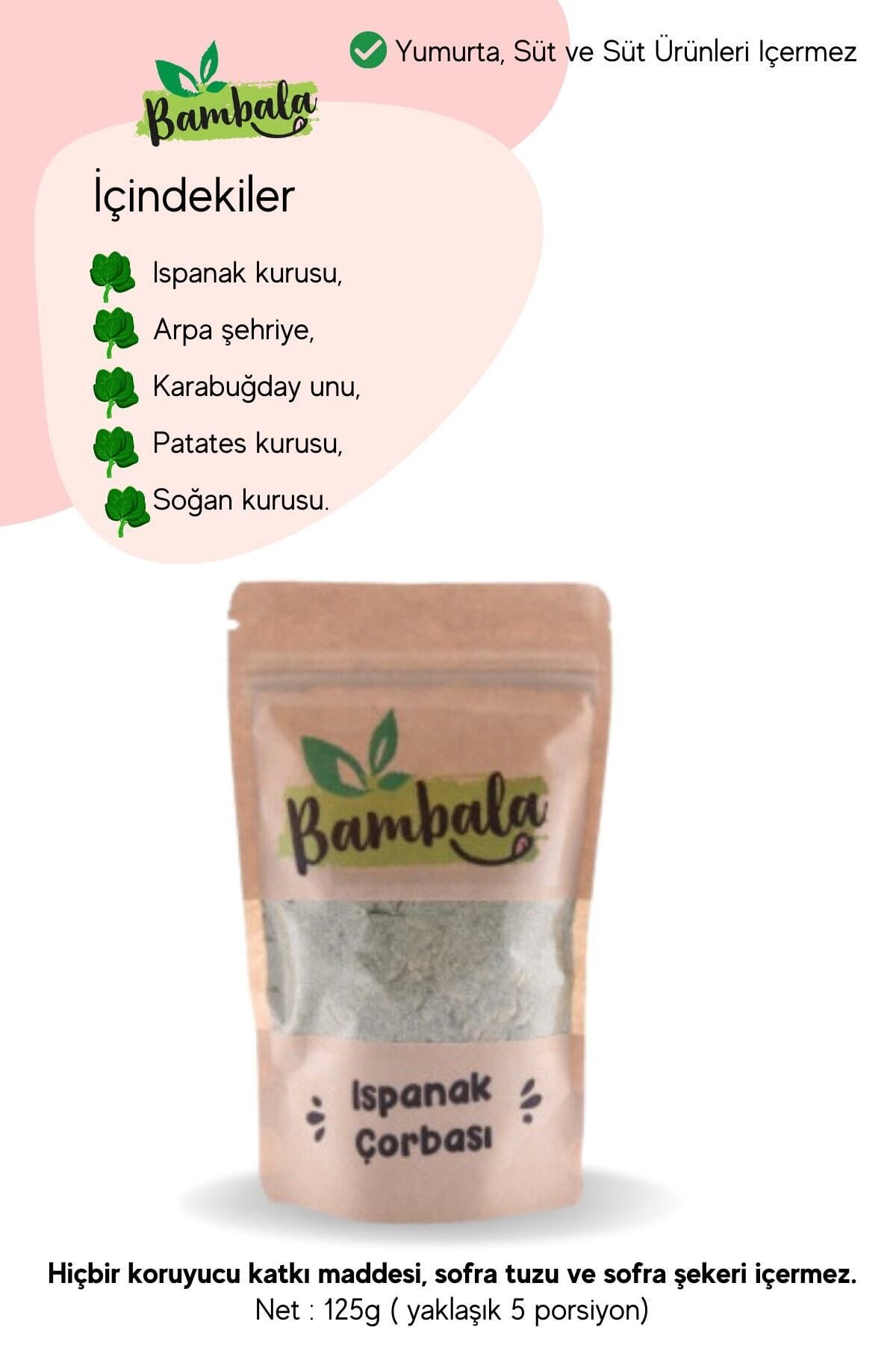 Ispanak Çorbası (125g)-Katkısız