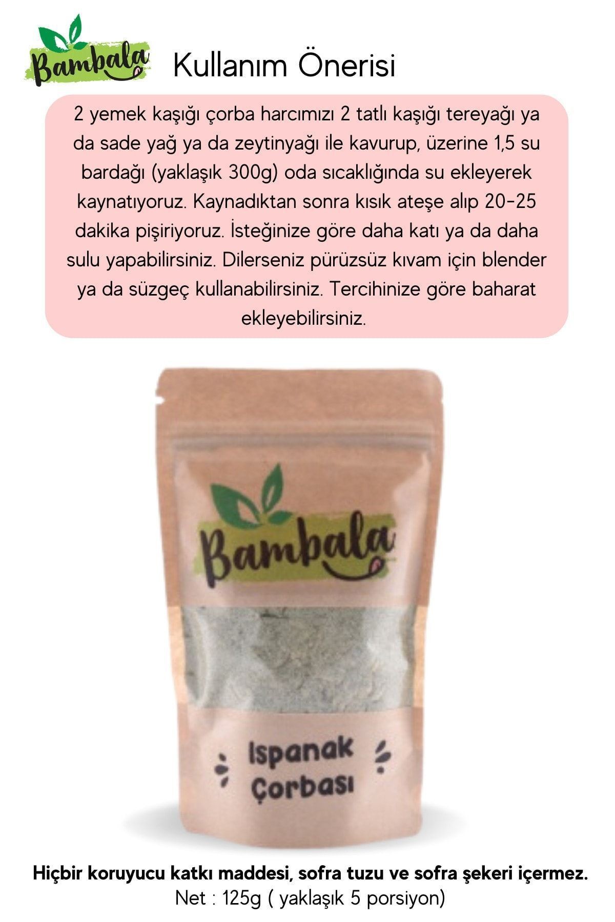 Haftalık 3'lü Çorba Paketi ( 3x50g) Pancar, Ispanak, Balkabaklı sebze Çorbası -Katkısız