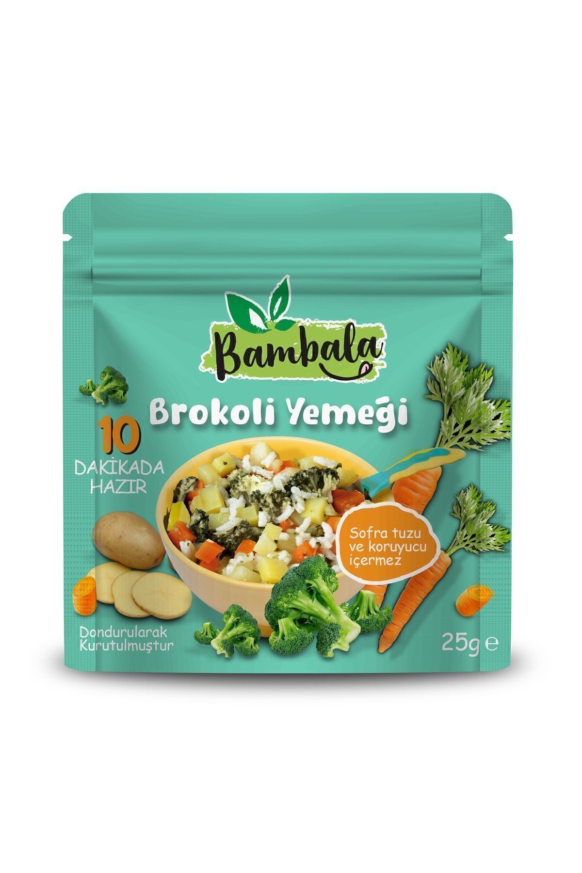 10 Dakika Organik Brokoli Yemeği 25g