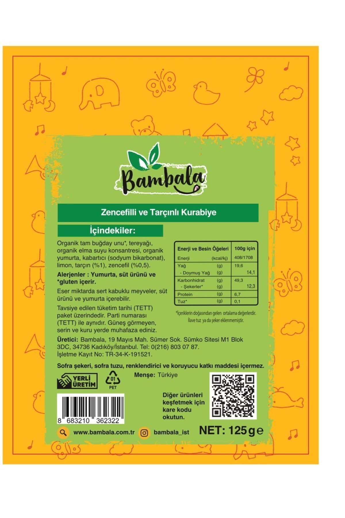 Zencefilli-Tarçınlı Kurabiye 2x125g