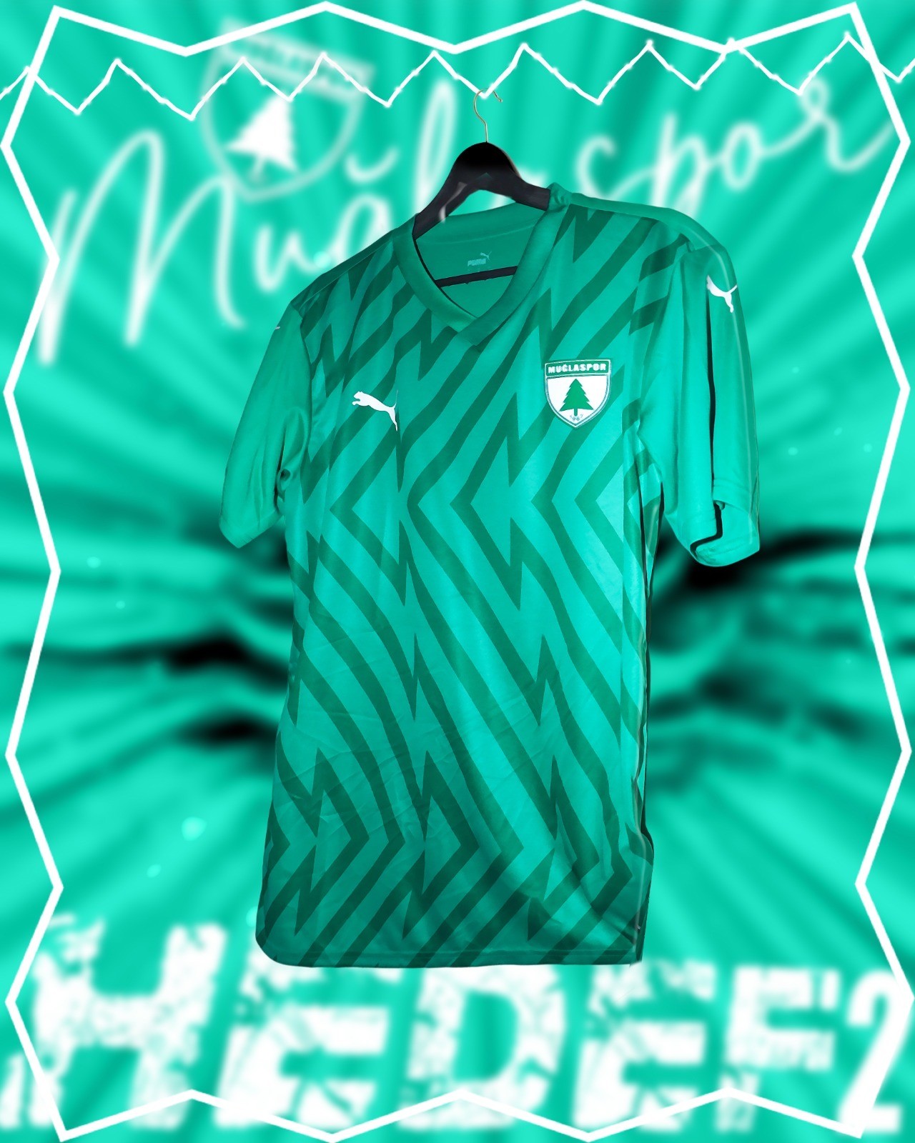Muğlaspor 2024-2025 Yeşil İç Saha Forması – Puma Hedef Serisi