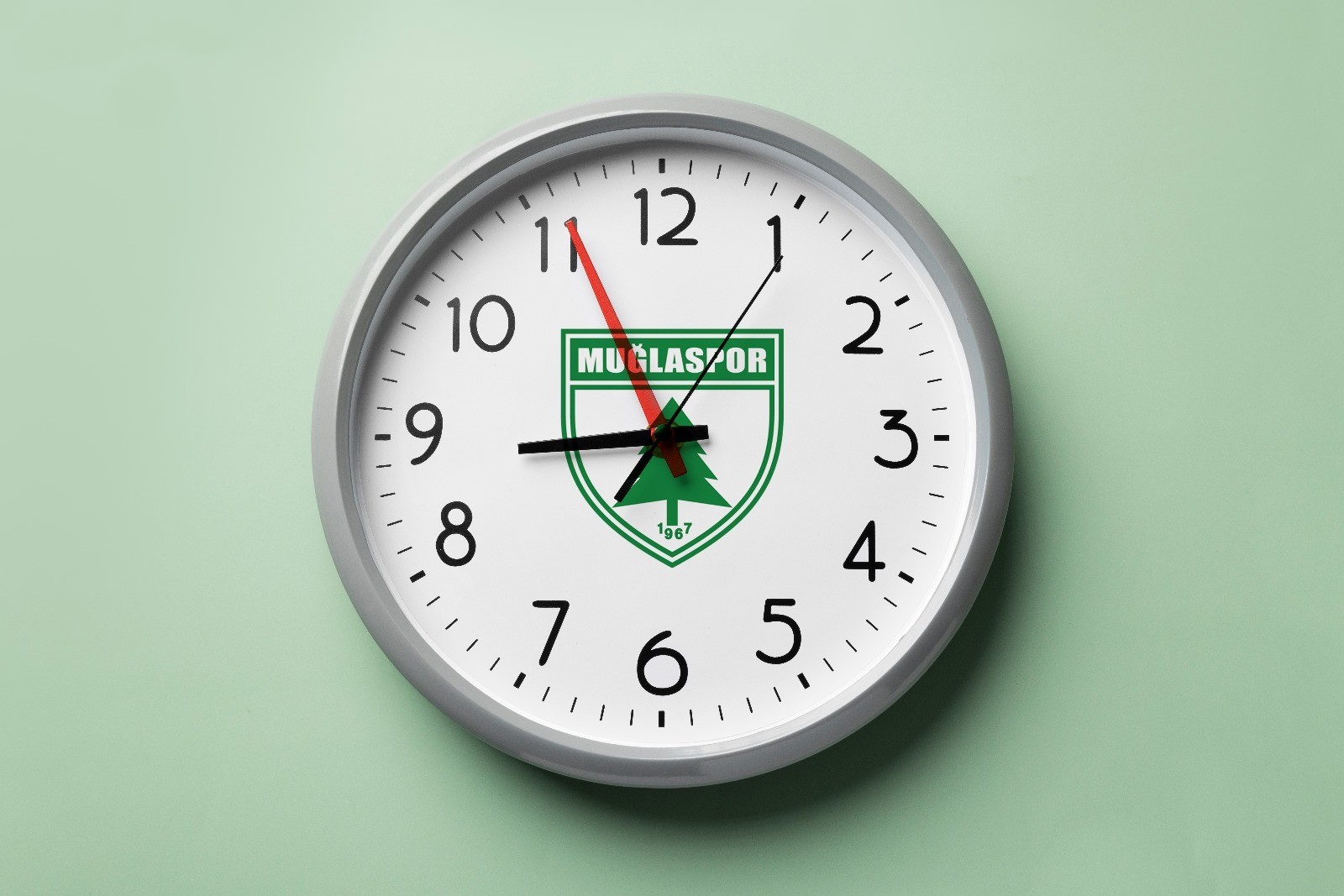 Muğlaspor Logolu Duvar Saati – Her An Takımınla