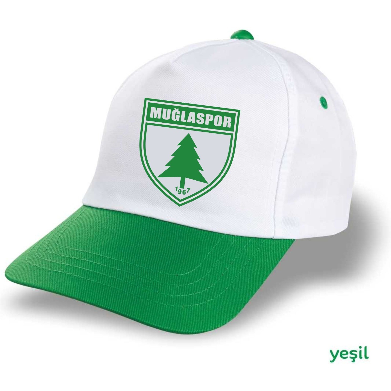 Muğlaspor Logolu Taraftar Şapkası – Yeşil Beyaz Özel Seri