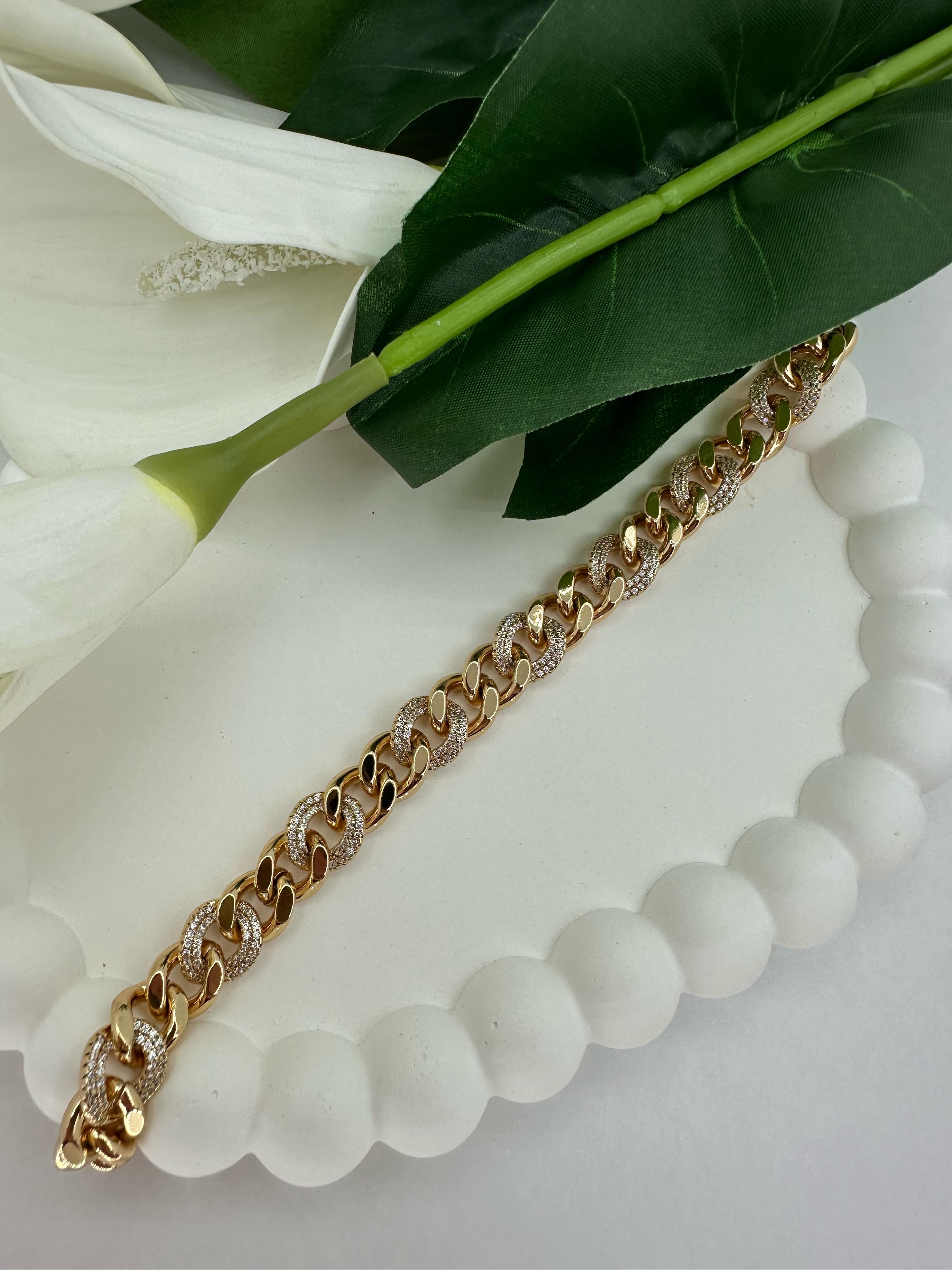 Xuping Gold Zirkon Taşlı Bileklik-2