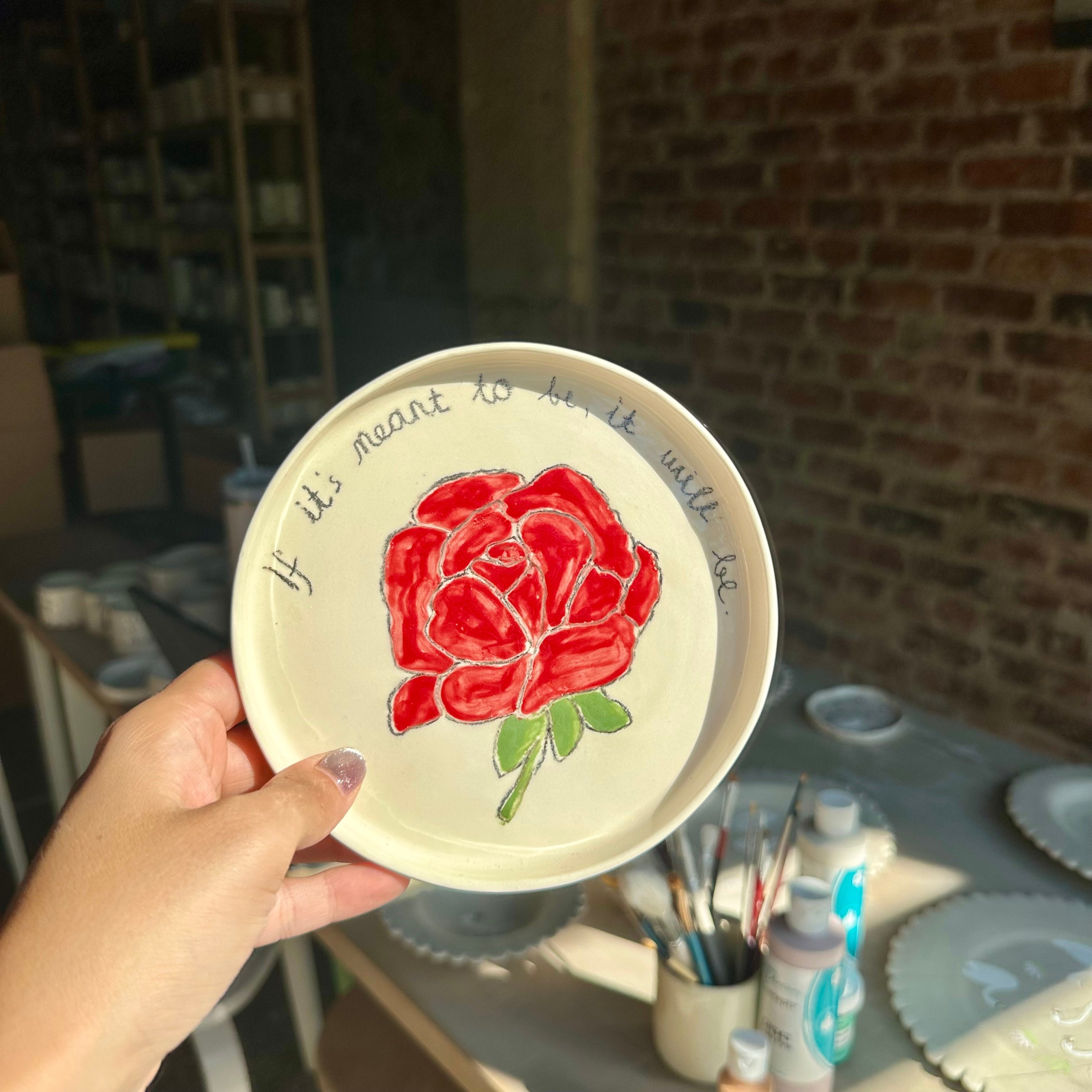 Gül tabak 15 cm